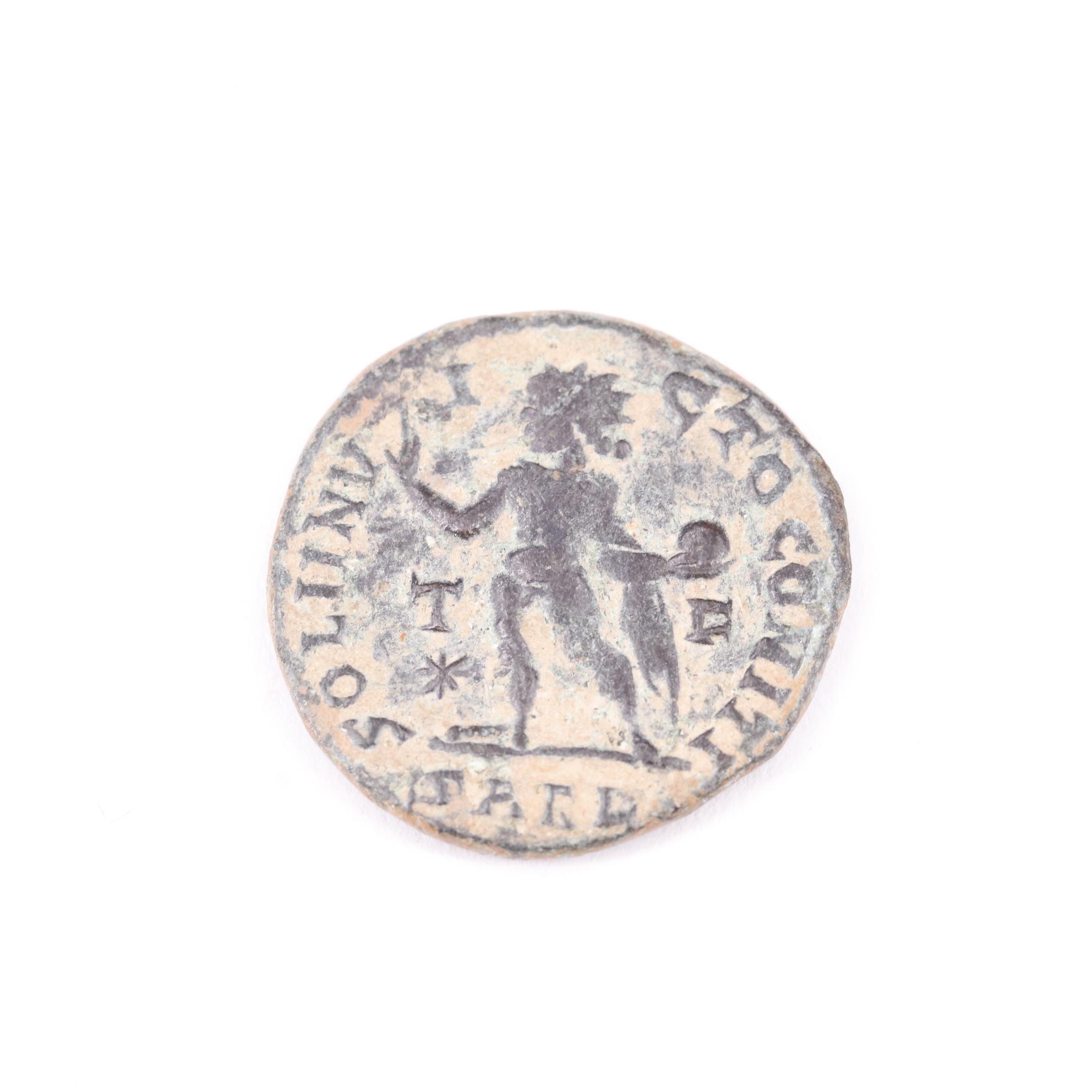 Ancient Roman Imperial Æ3 Coin of Constantine I, "The Great", ca. 307 AD