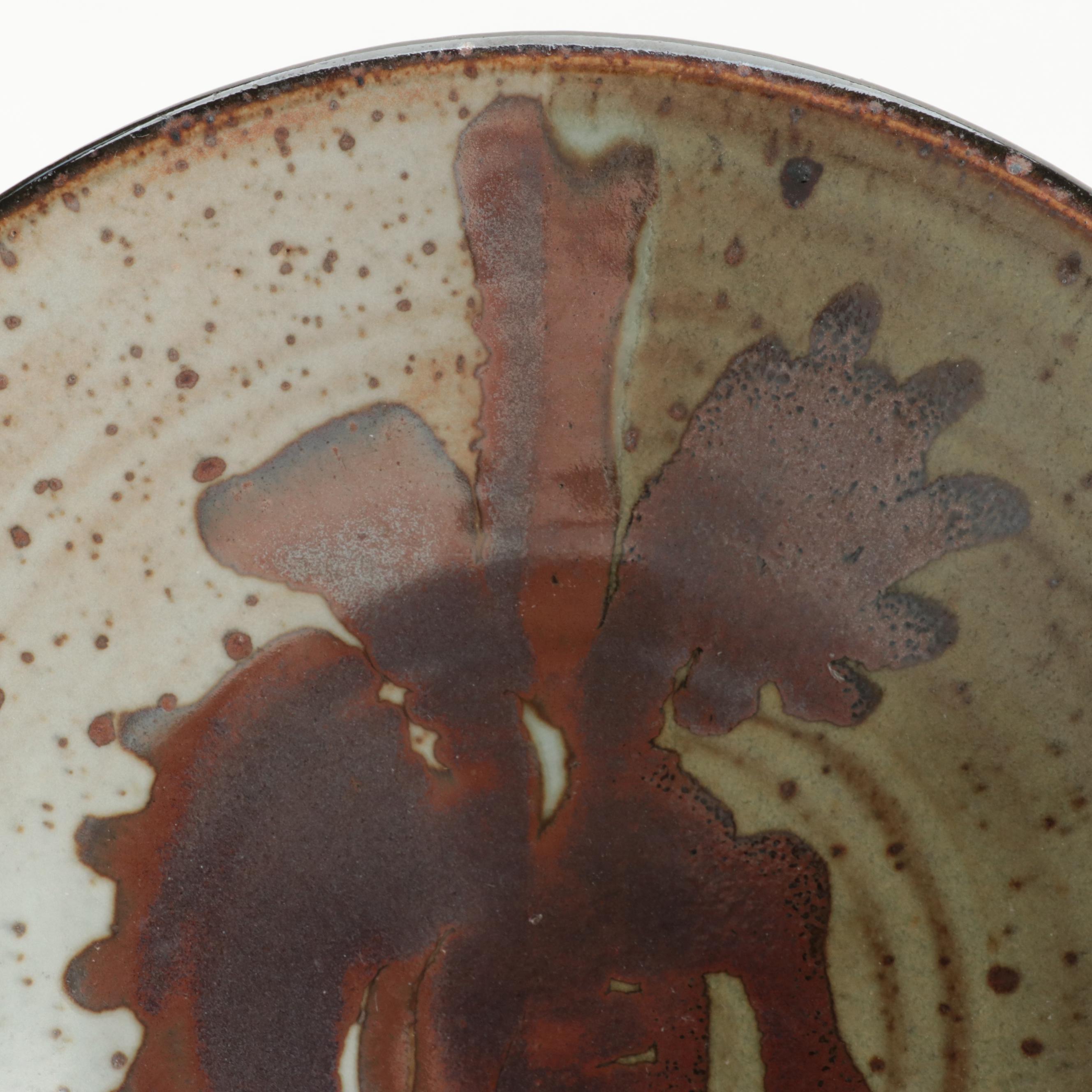 Fukagawa Bird on Branch Porcelain Vase with Artisan Made Bowls and Flower Frog