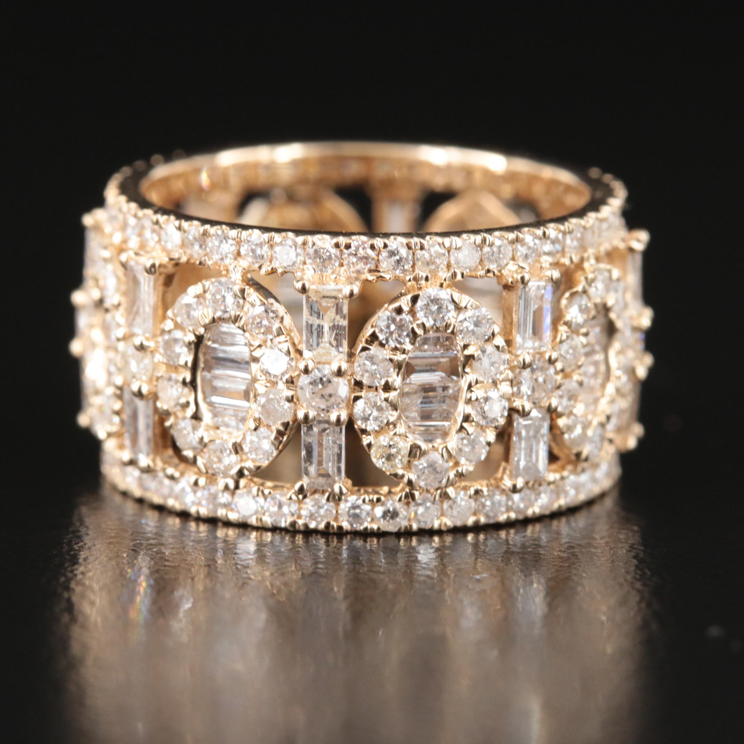 14K 3.32 CTW Diamond Eternity Band