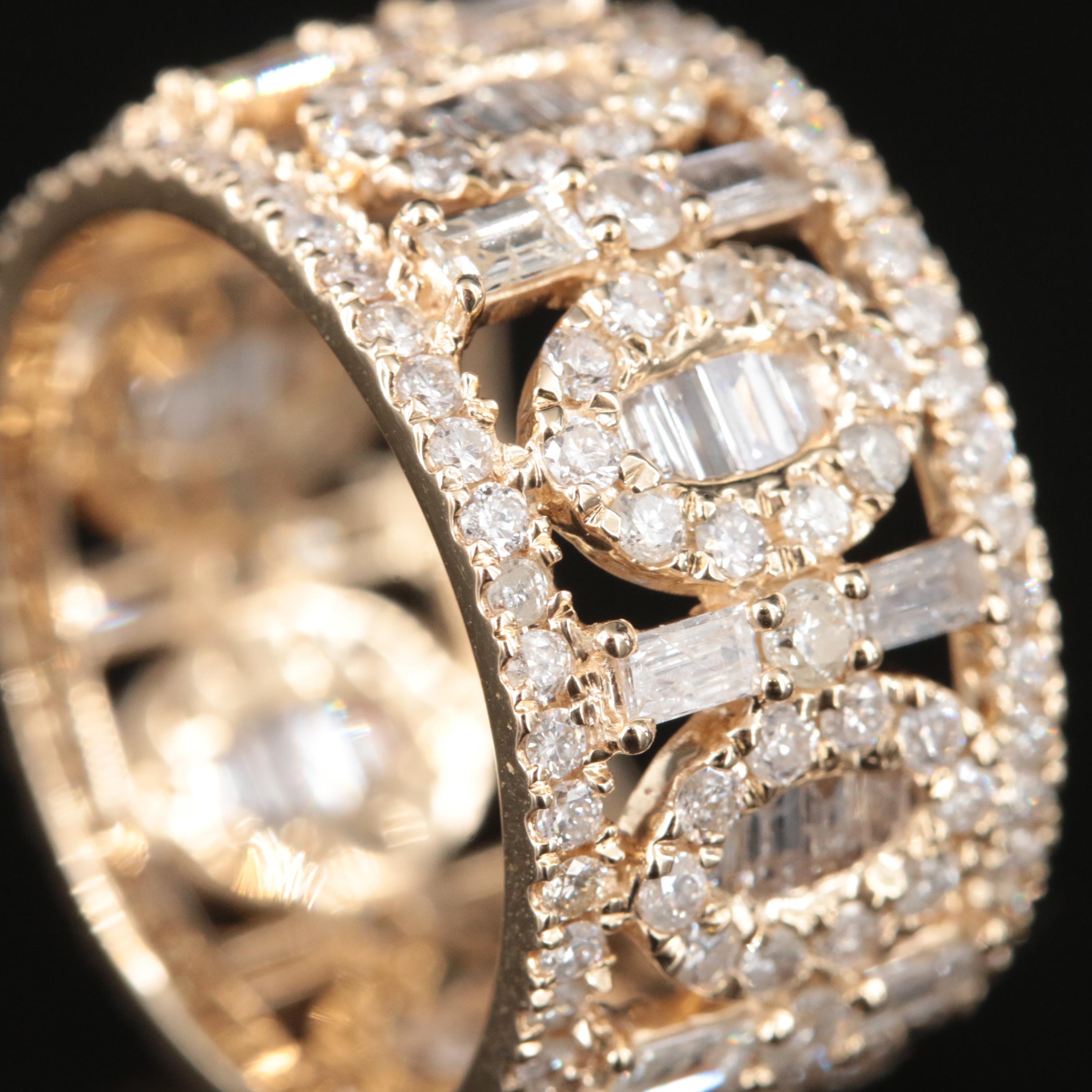 14K 3.32 CTW Diamond Eternity Band