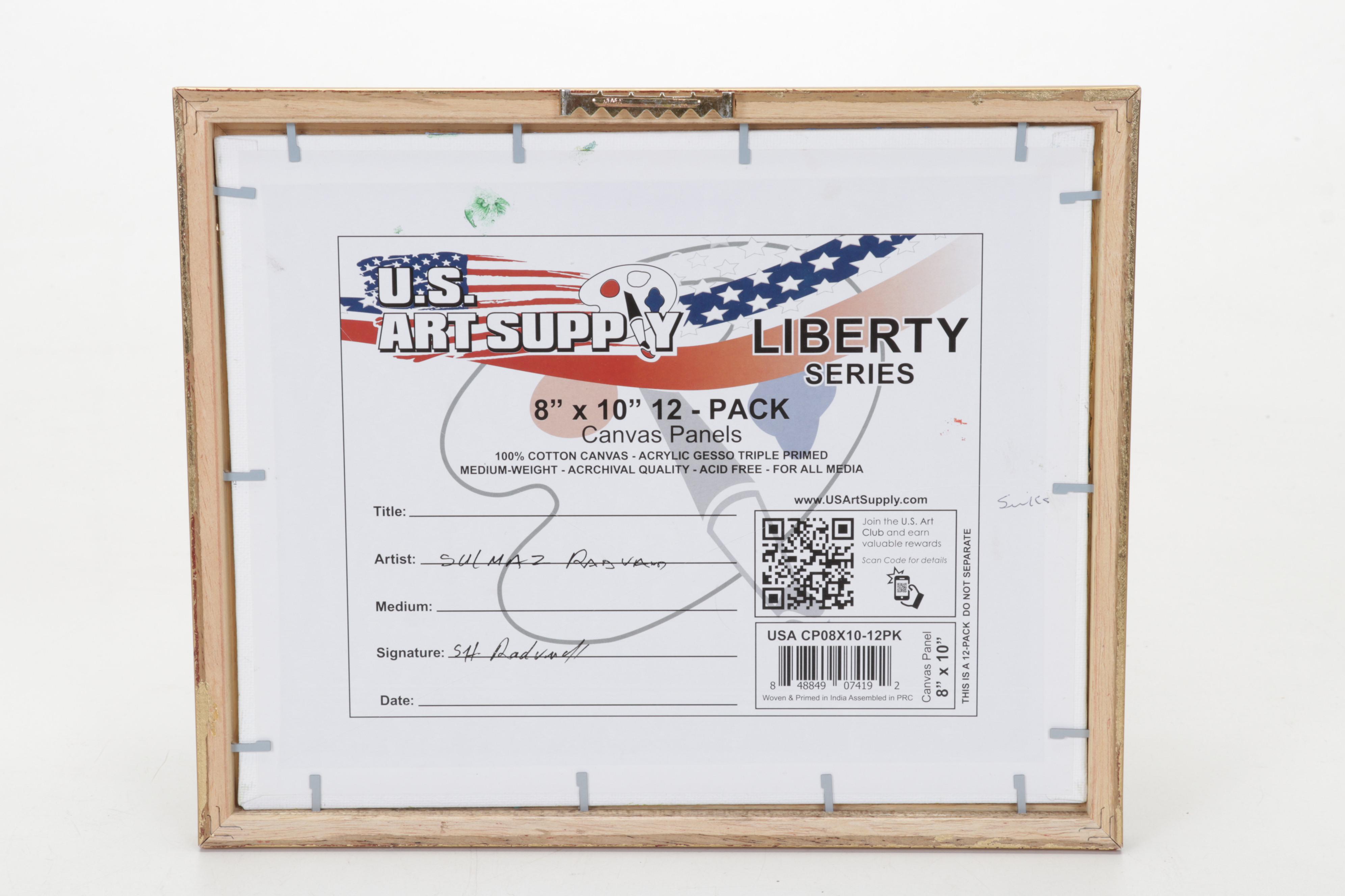 Sulmaz Radvand Oil Painting of Barn in Pastoral Field, 21st Century