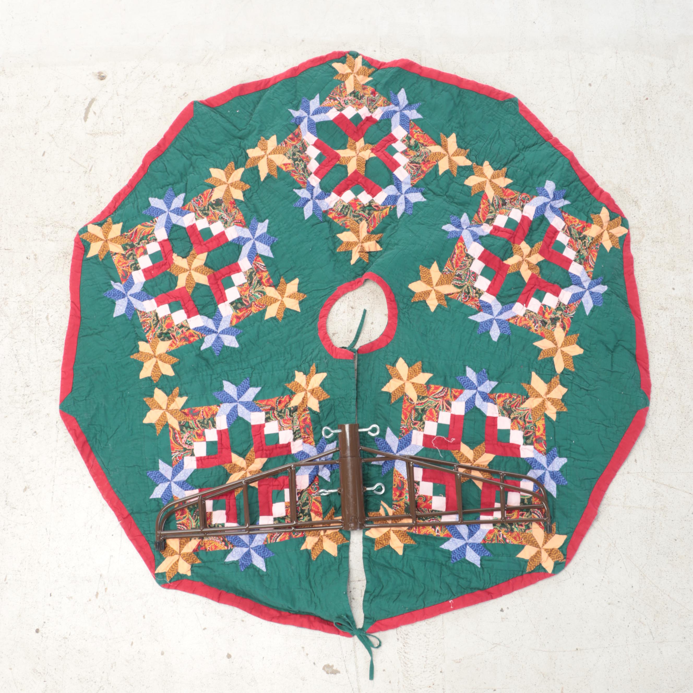 Frontgate PreLit Christmas Tree with Quilted Tree Skirt and Storage