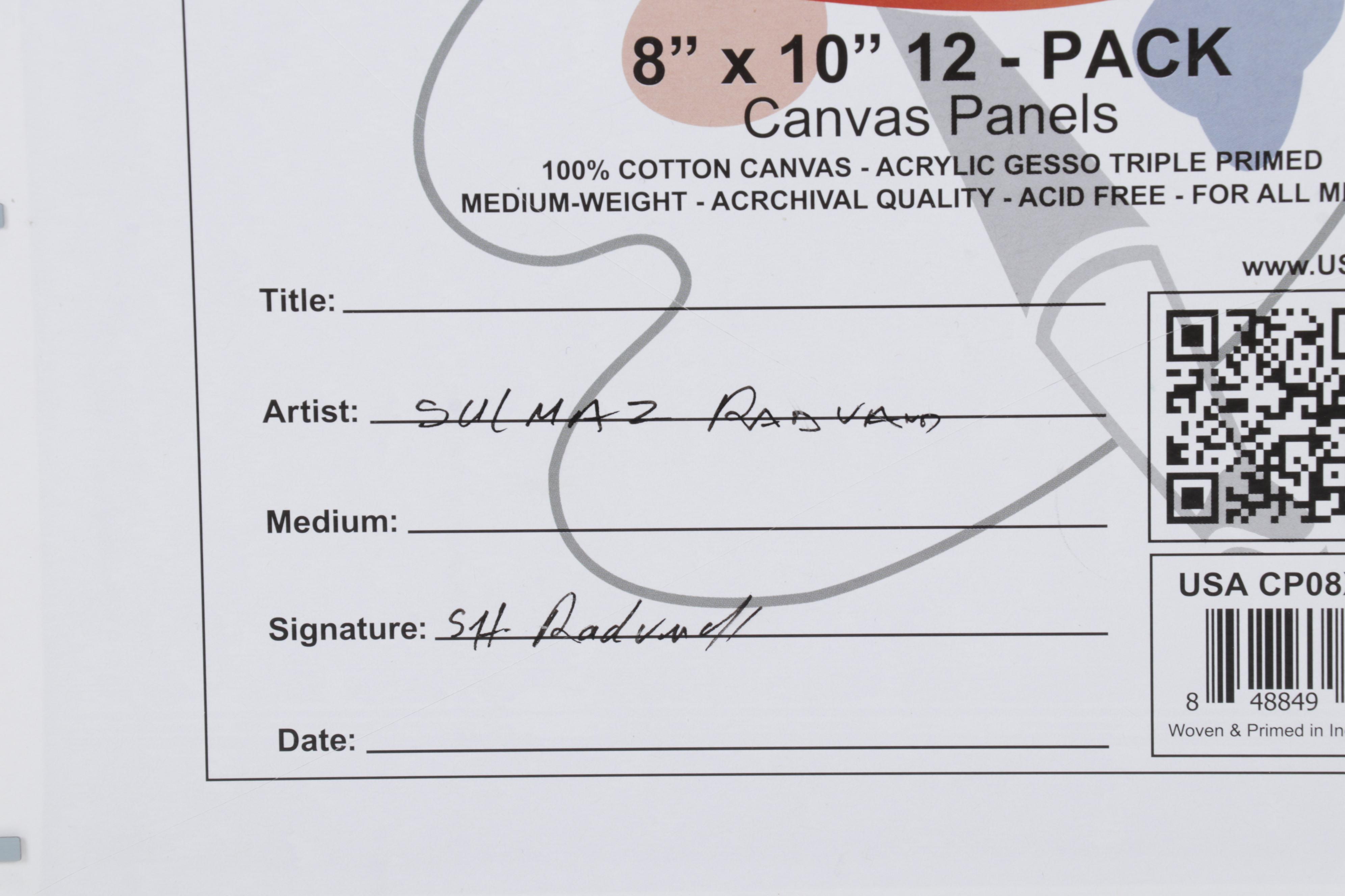 Sulmaz Radvand Oil Painting of Barn in Pastoral Field, 21st Century