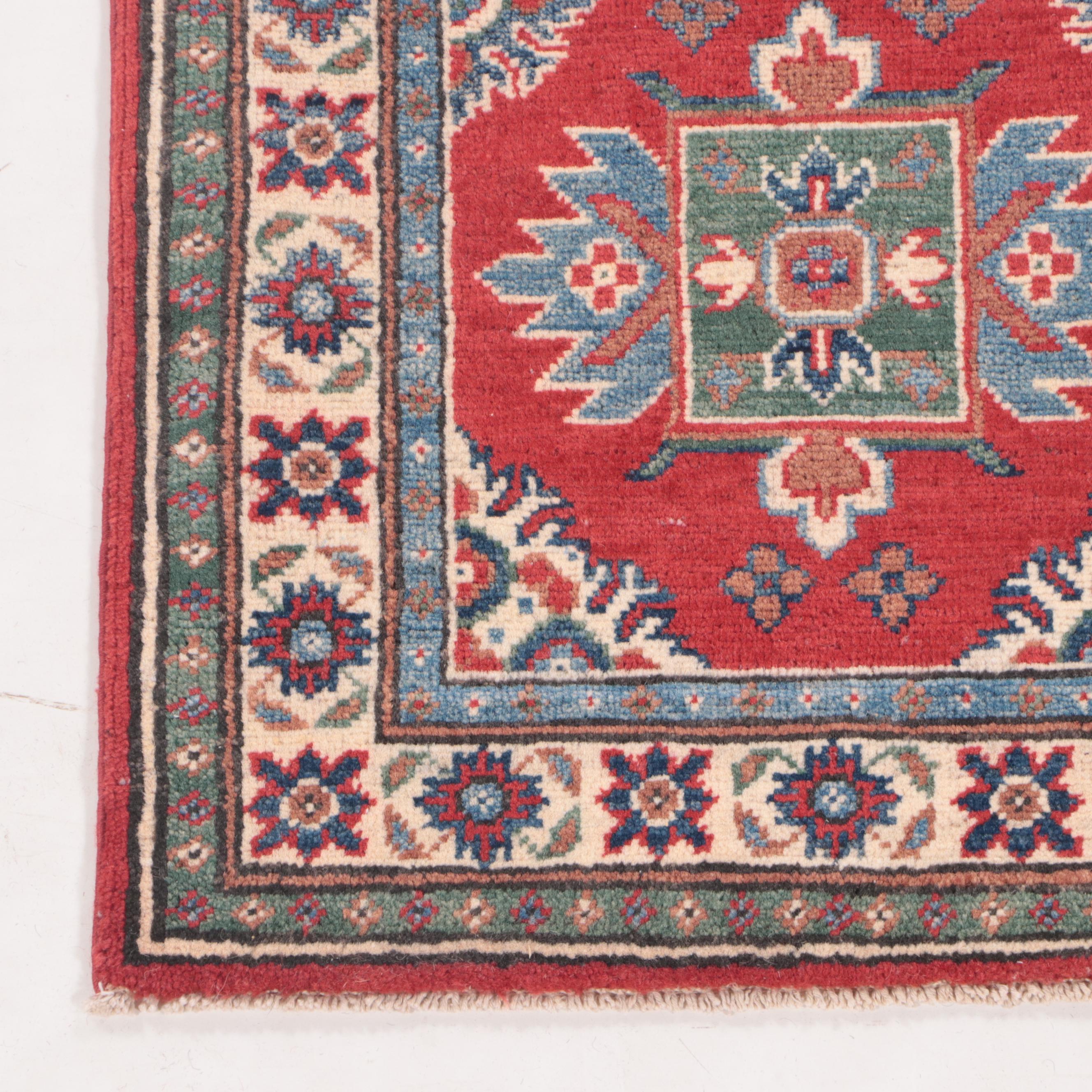 2' x 5'9 Hand-Knotted Pakistani Kazak Carpet Runner