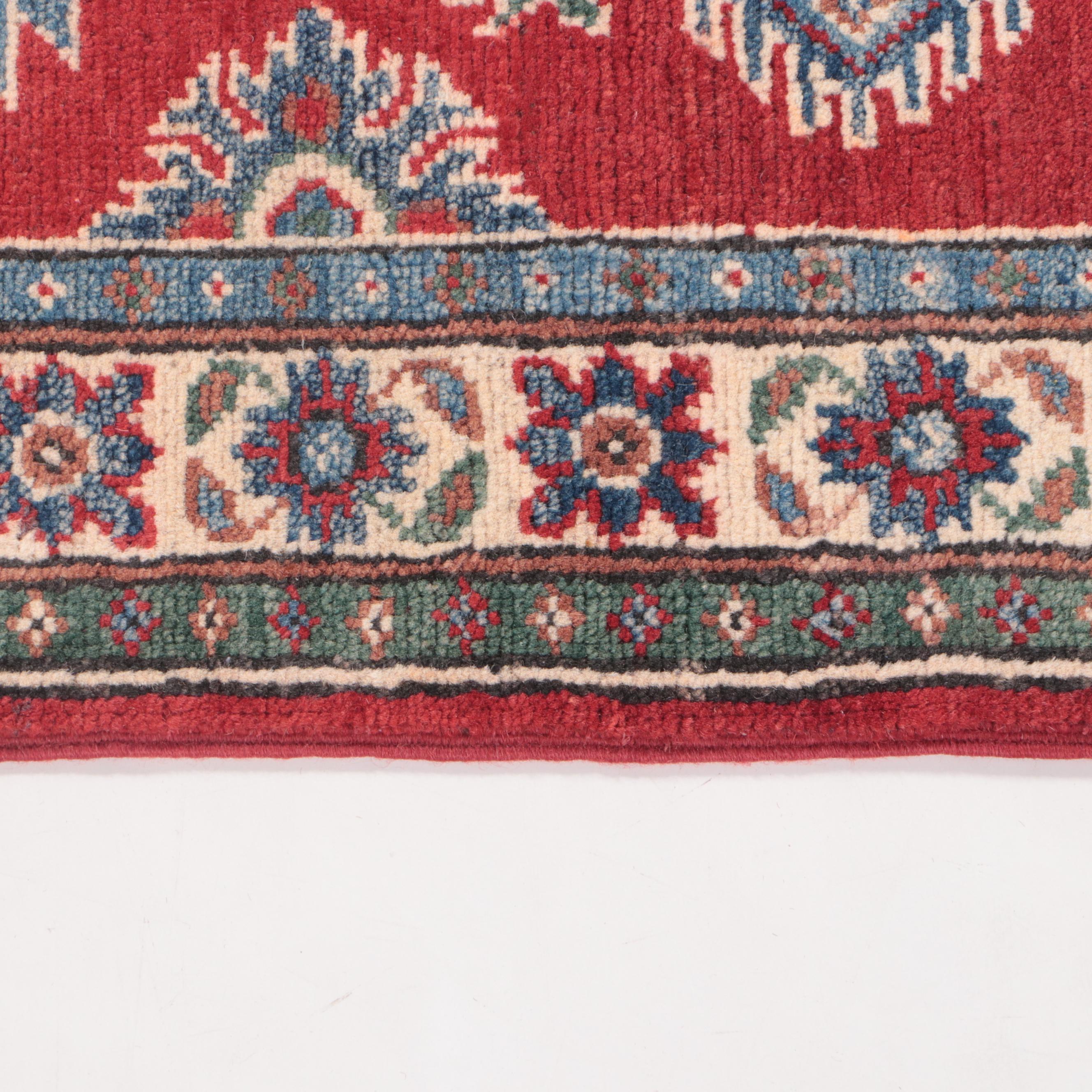 2' x 5'9 Hand-Knotted Pakistani Kazak Carpet Runner