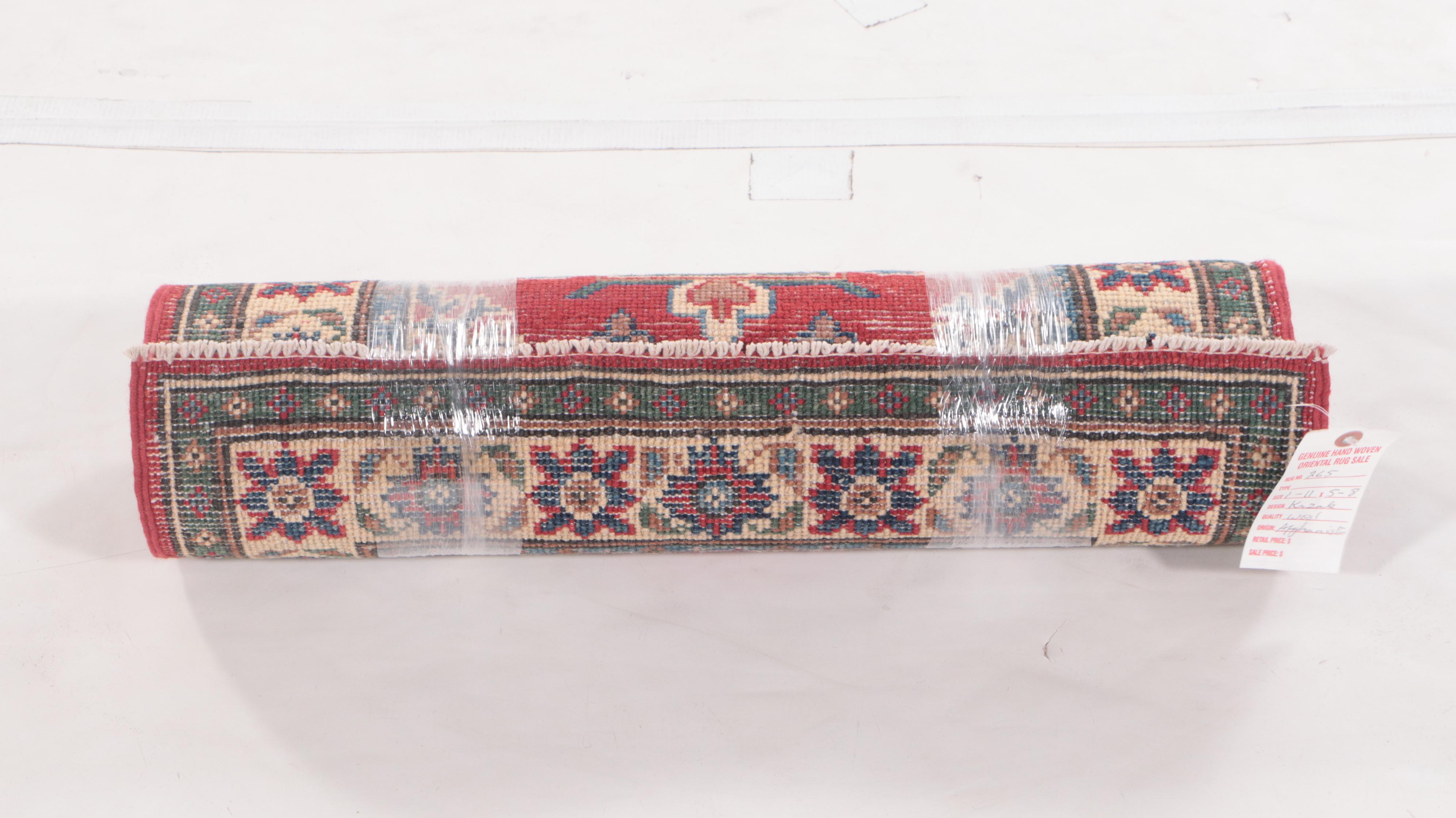 2' x 5'9 Hand-Knotted Pakistani Kazak Carpet Runner