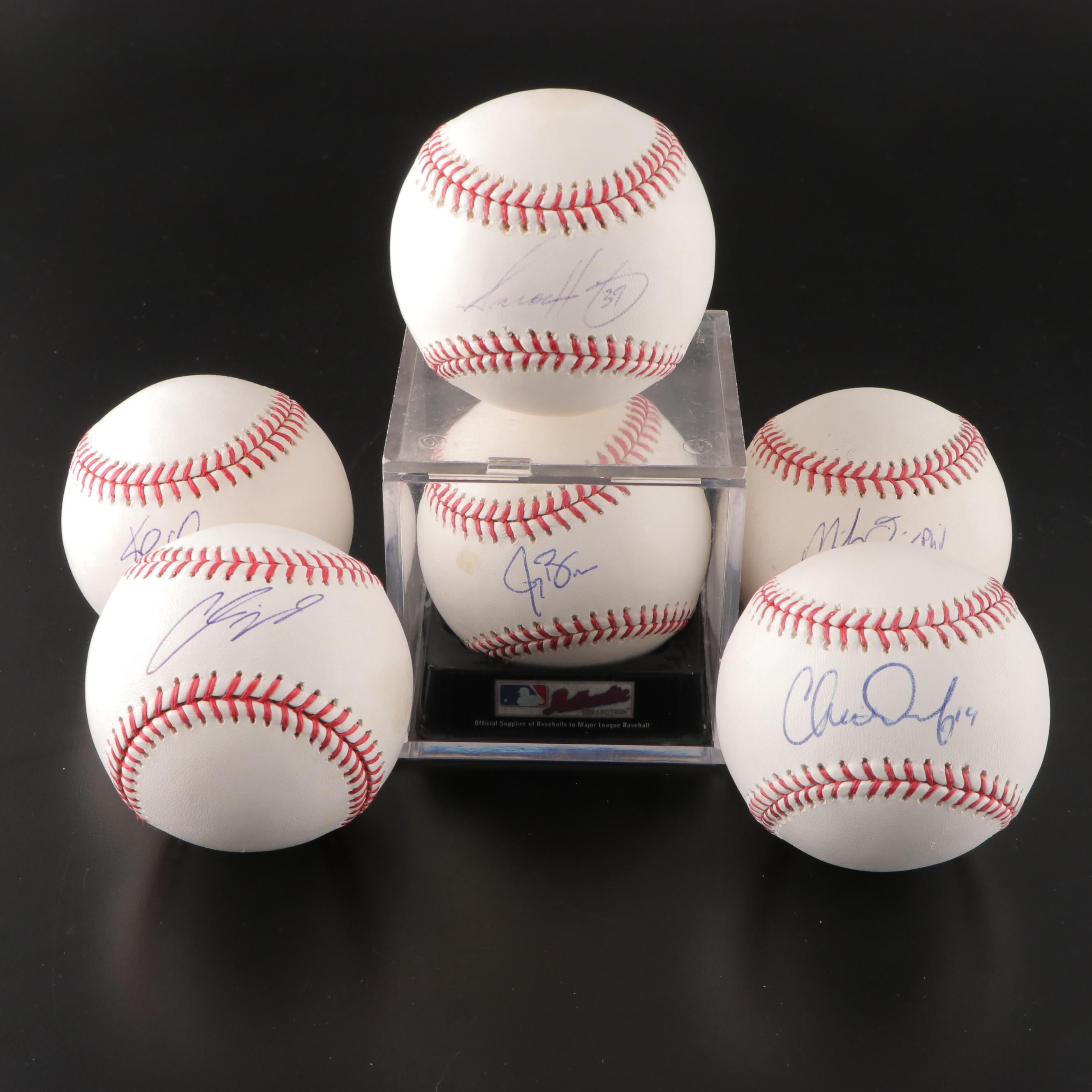 2008 Cincinnati Reds Bruce, Harang, Denorfia, Owings and More Signed Baseballs