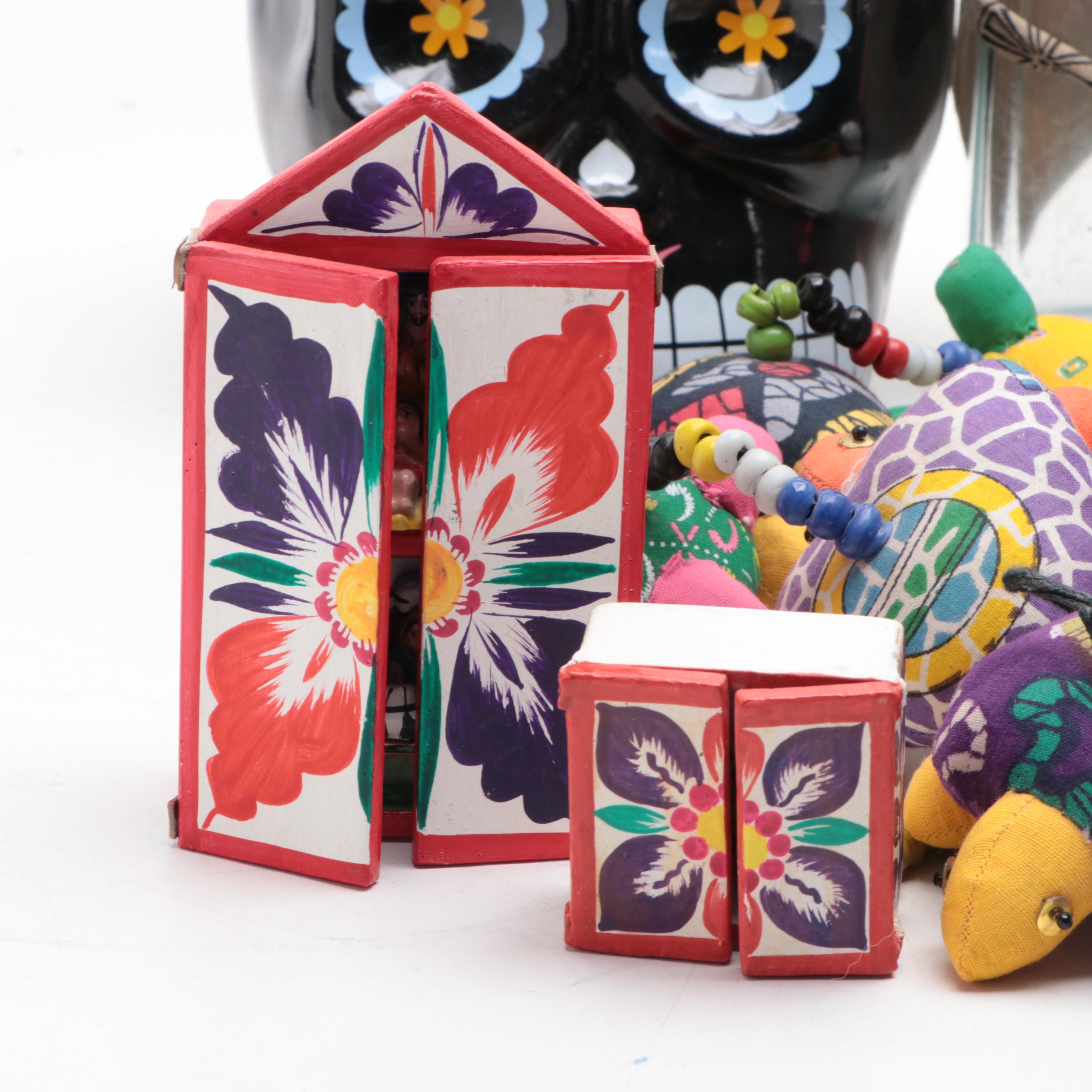 Peruvian, Brazilian with Other Figurines, Doll, Bowls, Jugs and More