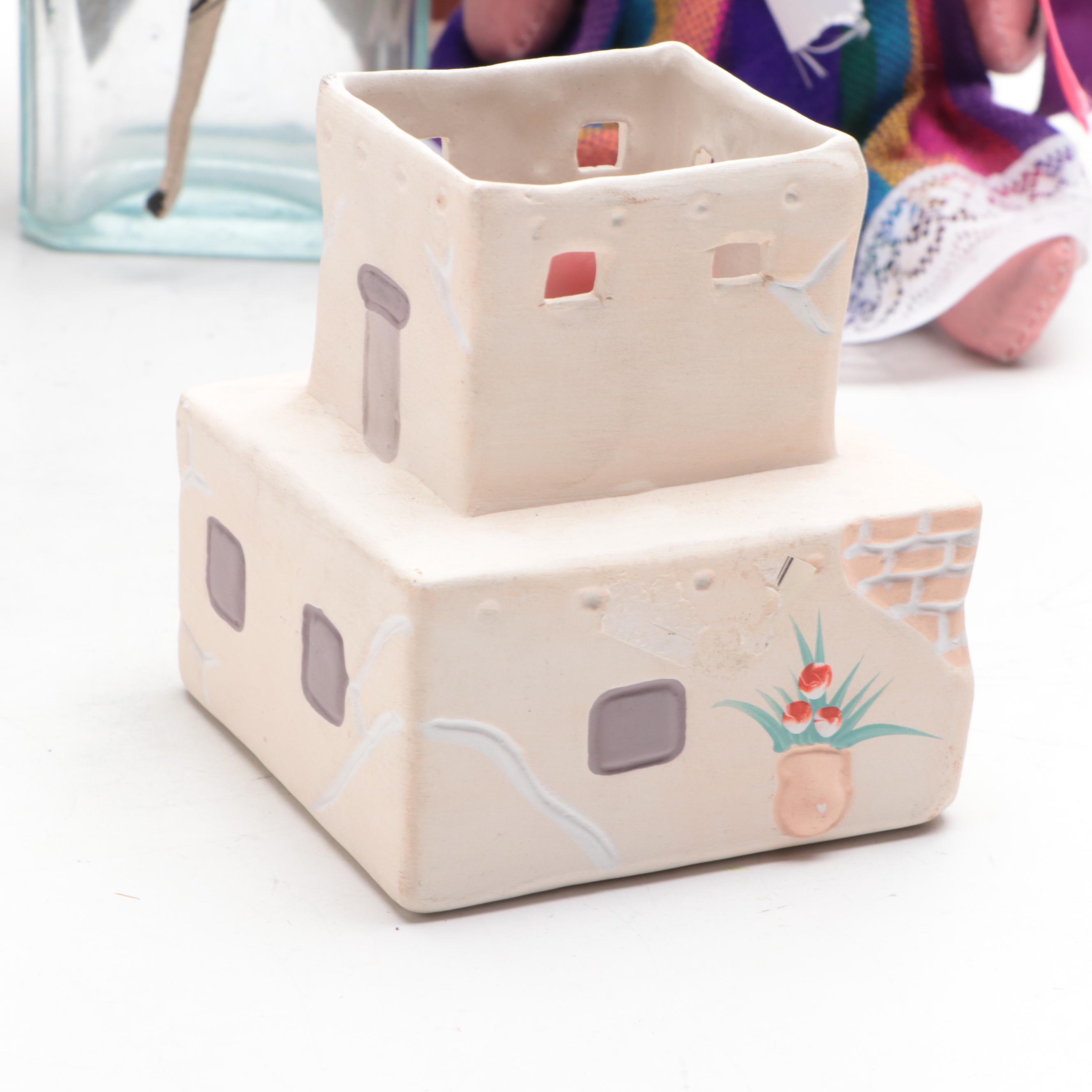 Peruvian, Brazilian with Other Figurines, Doll, Bowls, Jugs and More