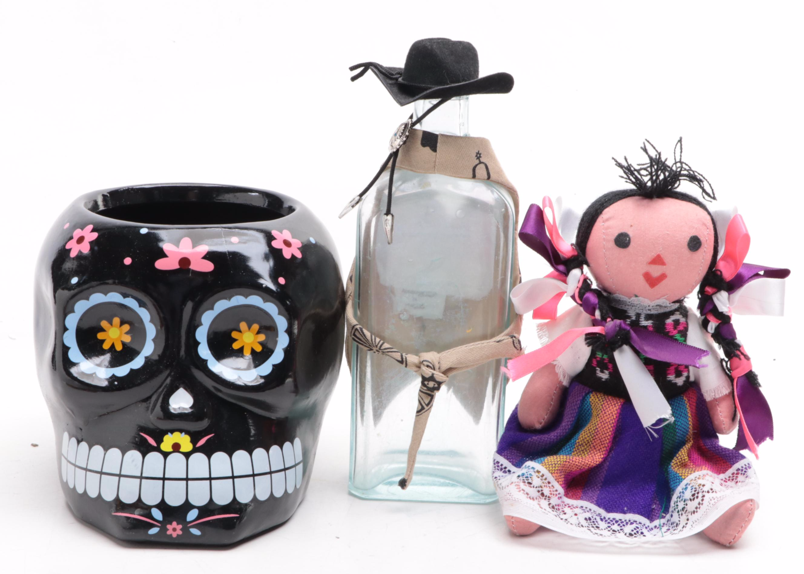 Peruvian, Brazilian with Other Figurines, Doll, Bowls, Jugs and More