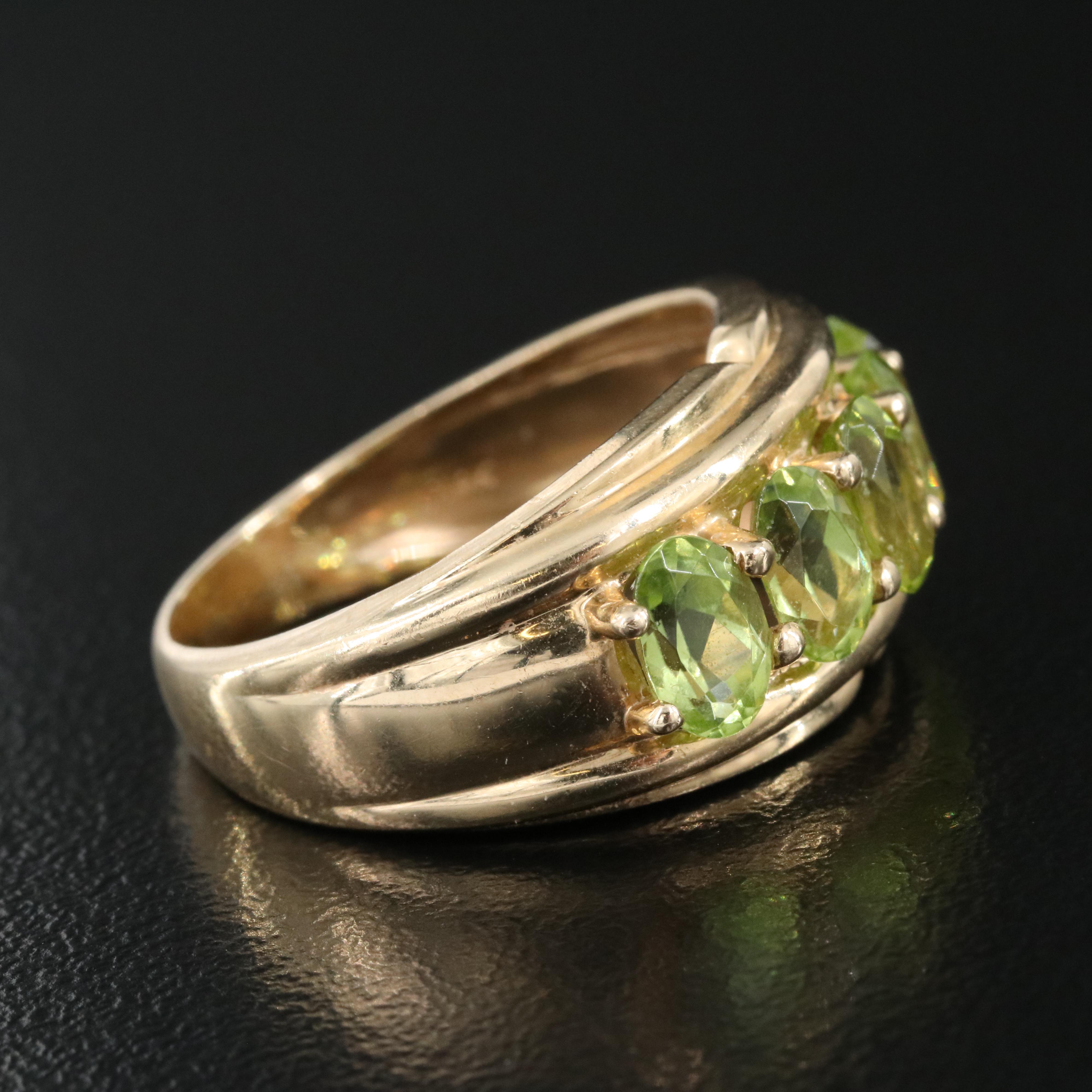14K Peridot Ring