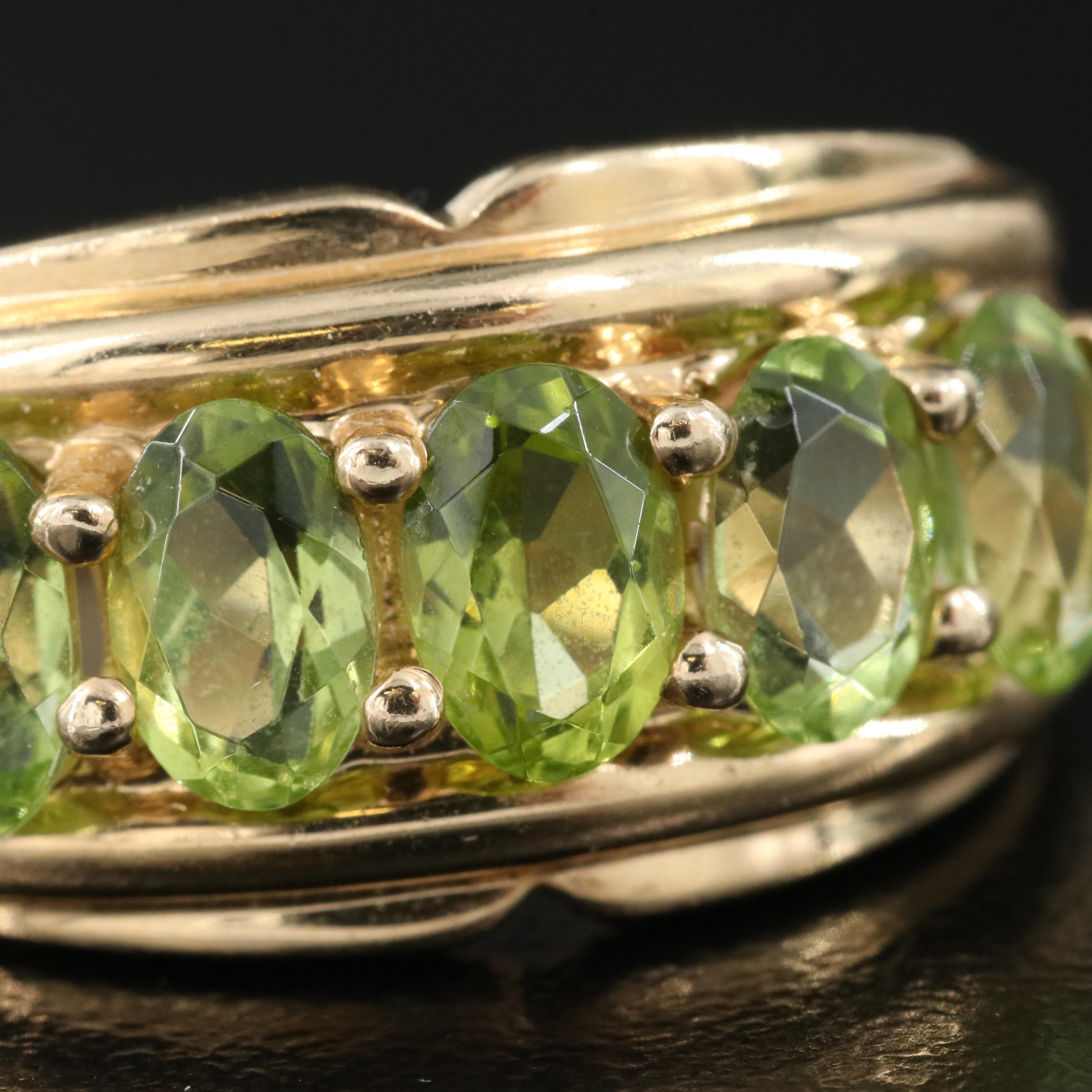 14K Peridot Ring