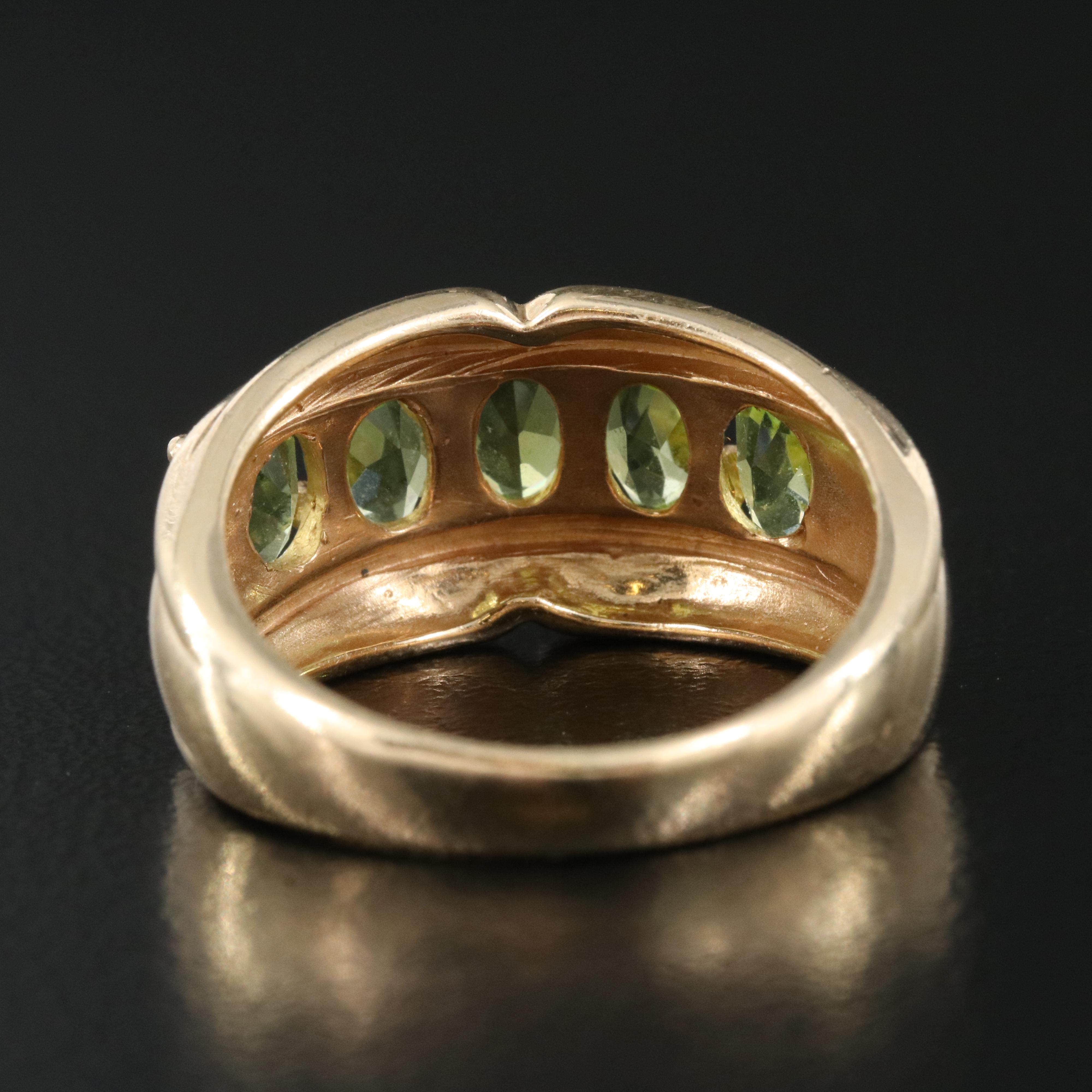 14K Peridot Ring