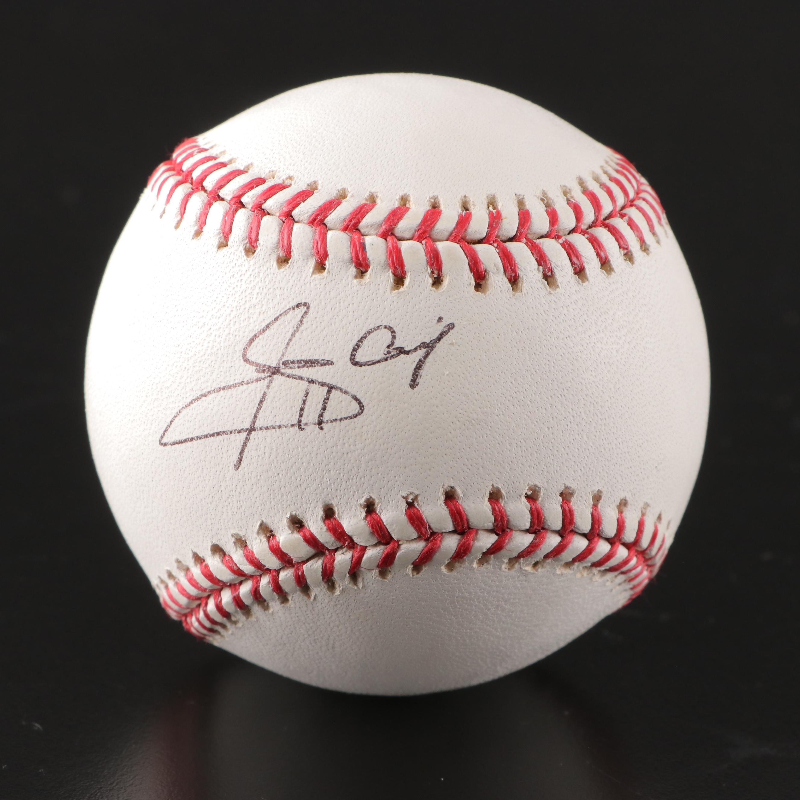 Cincinnati Reds Bruce, Bailey, López, Rentería and More Signed Baseballs