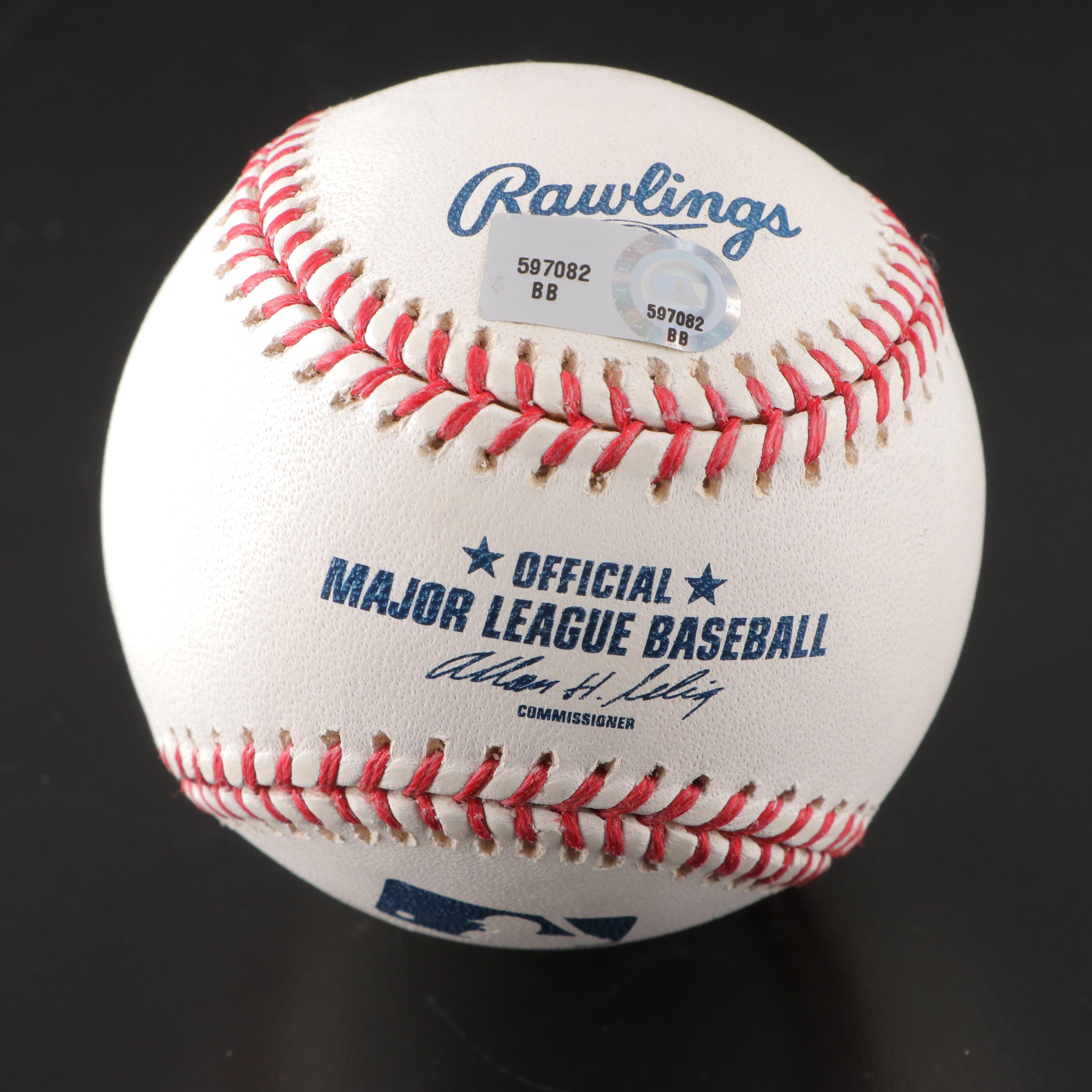 Cincinnati Reds Bruce, Bailey, López, Rentería and More Signed Baseballs