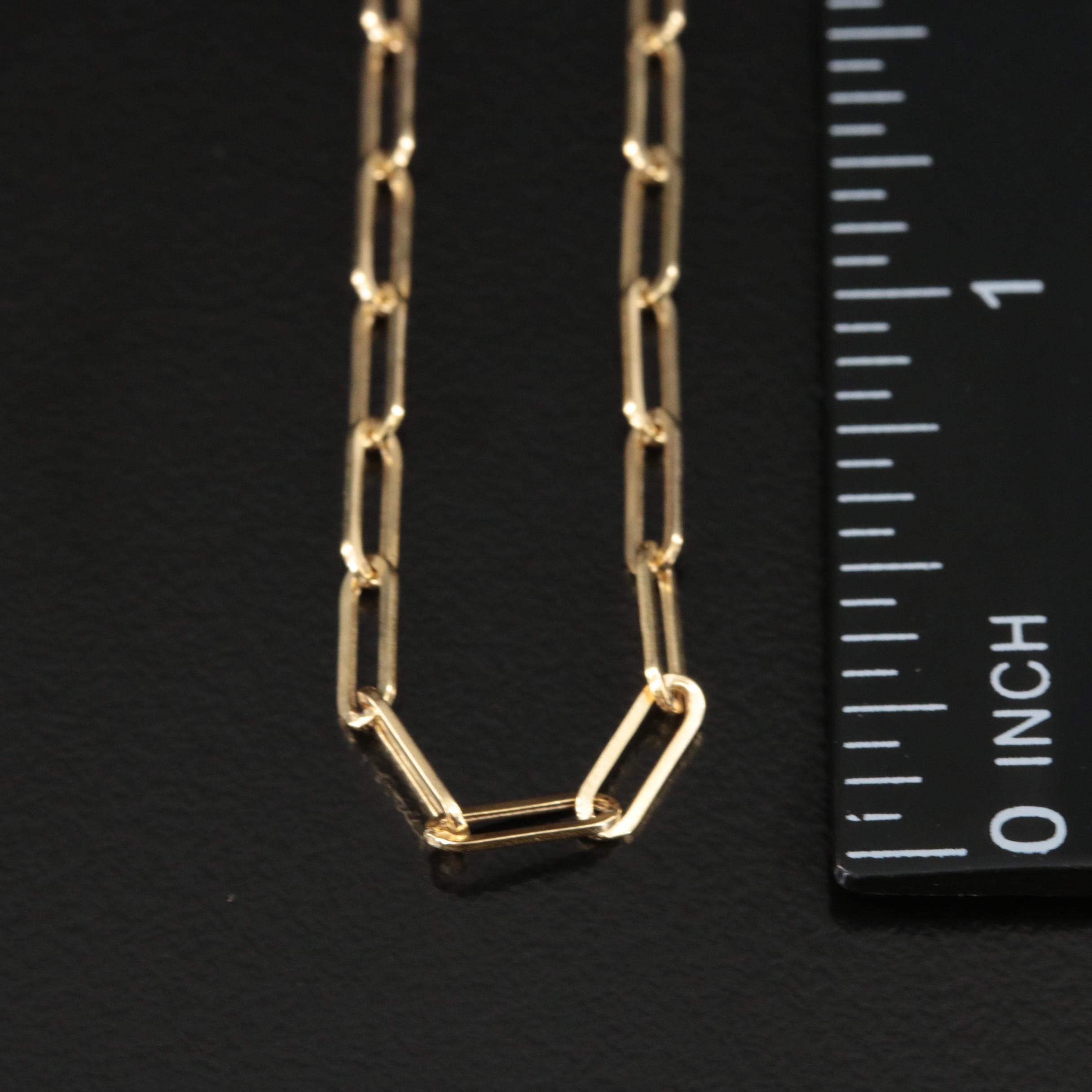 EFFY 14K Paper Clip Chain Necklace