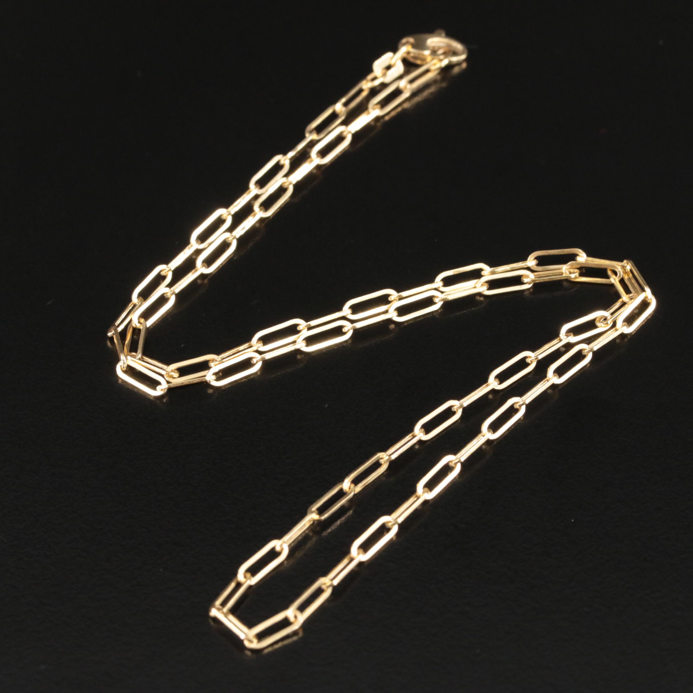 EFFY 14K Paper Clip Chain Necklace