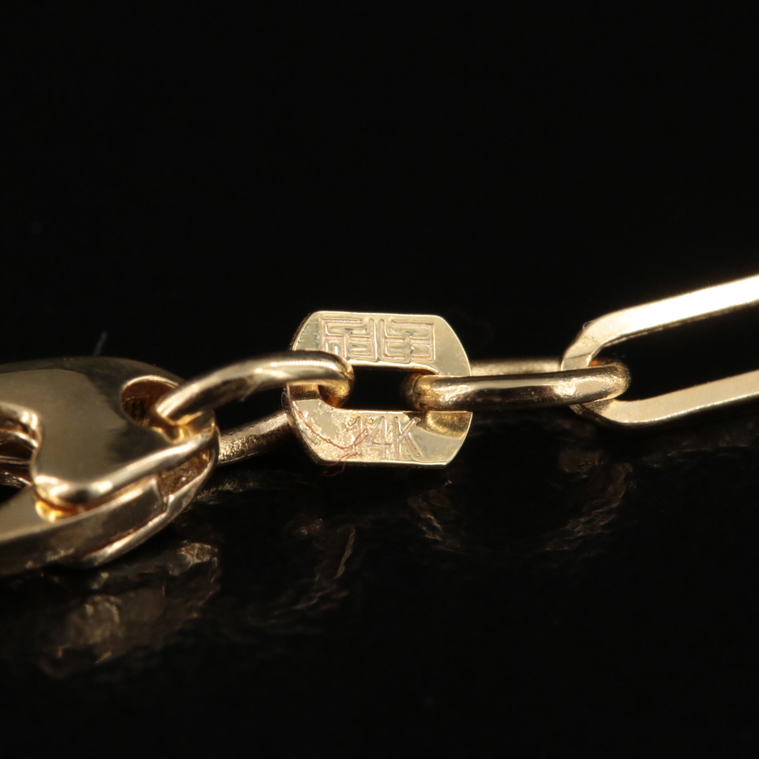 EFFY 14K Paper Clip Chain Necklace