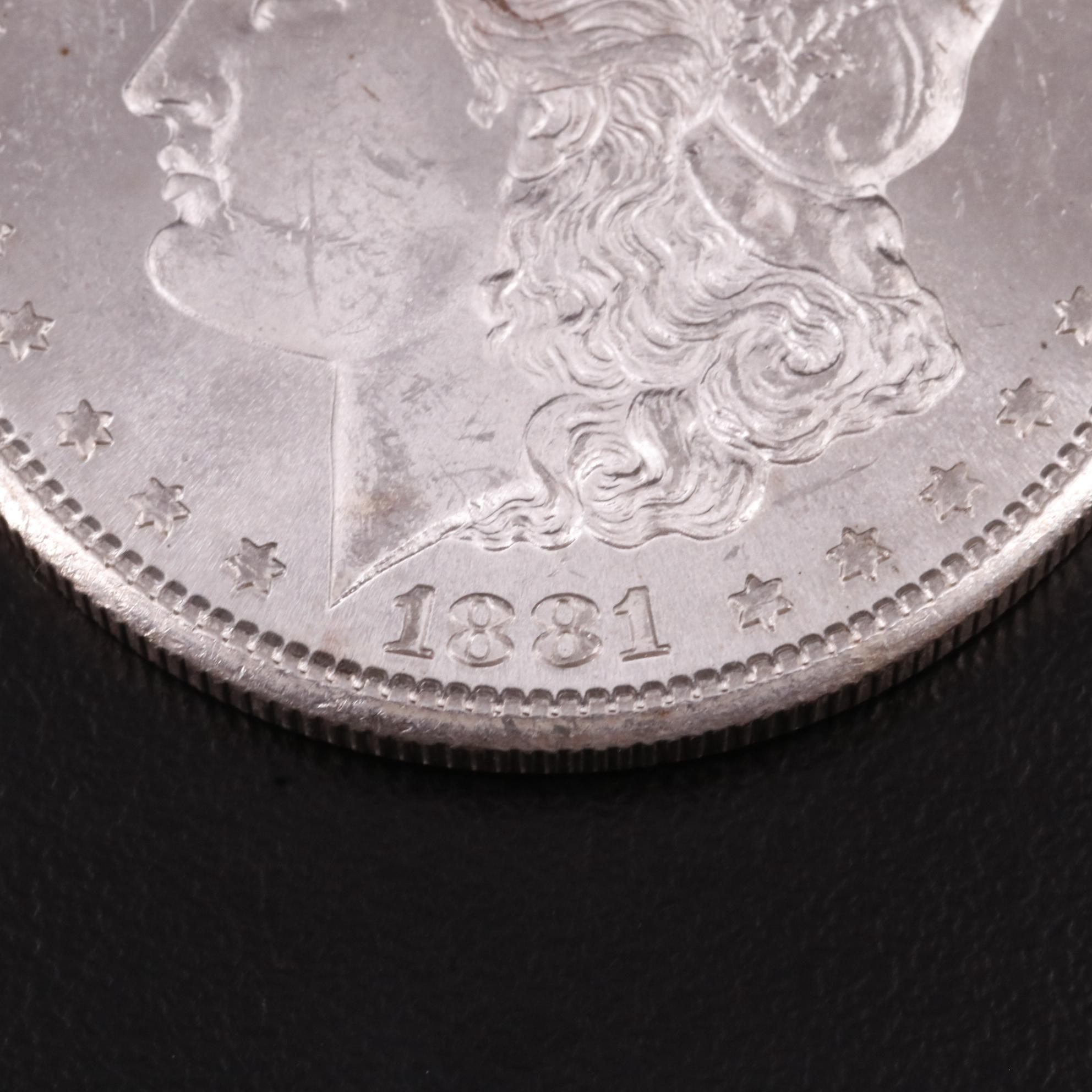 Uncirculated 1881-S Morgan Dollar