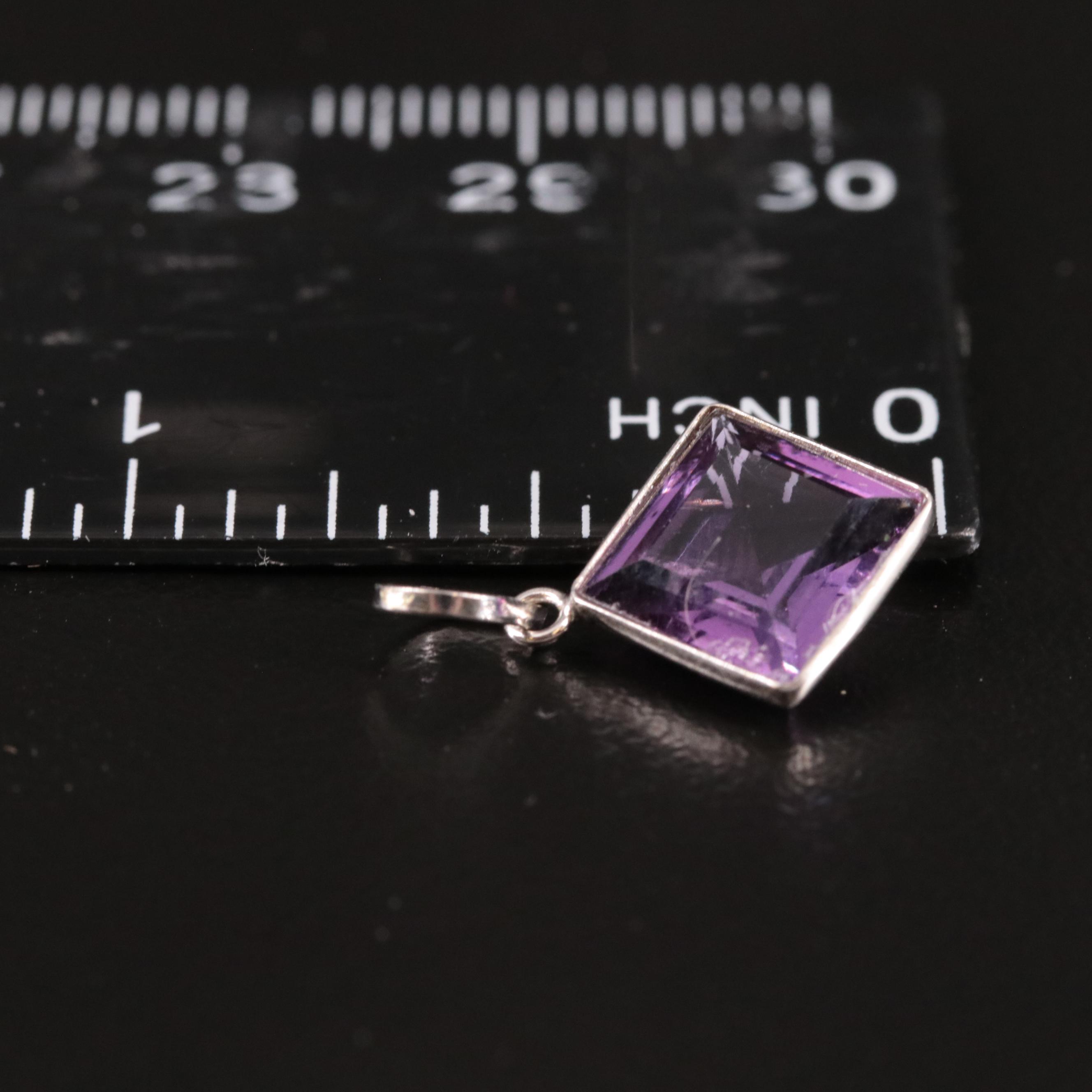 14K Amethyst Pendant