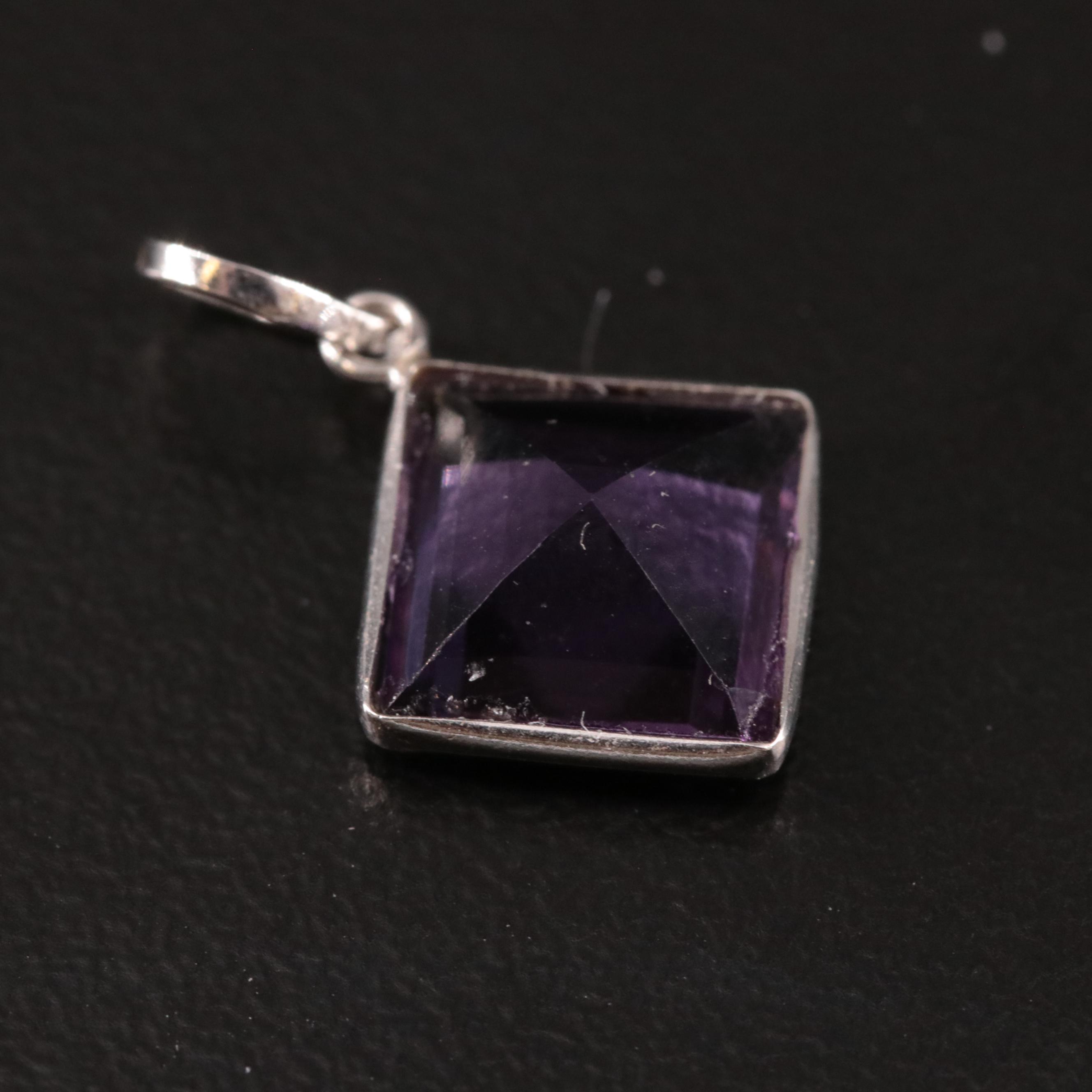 14K Amethyst Pendant