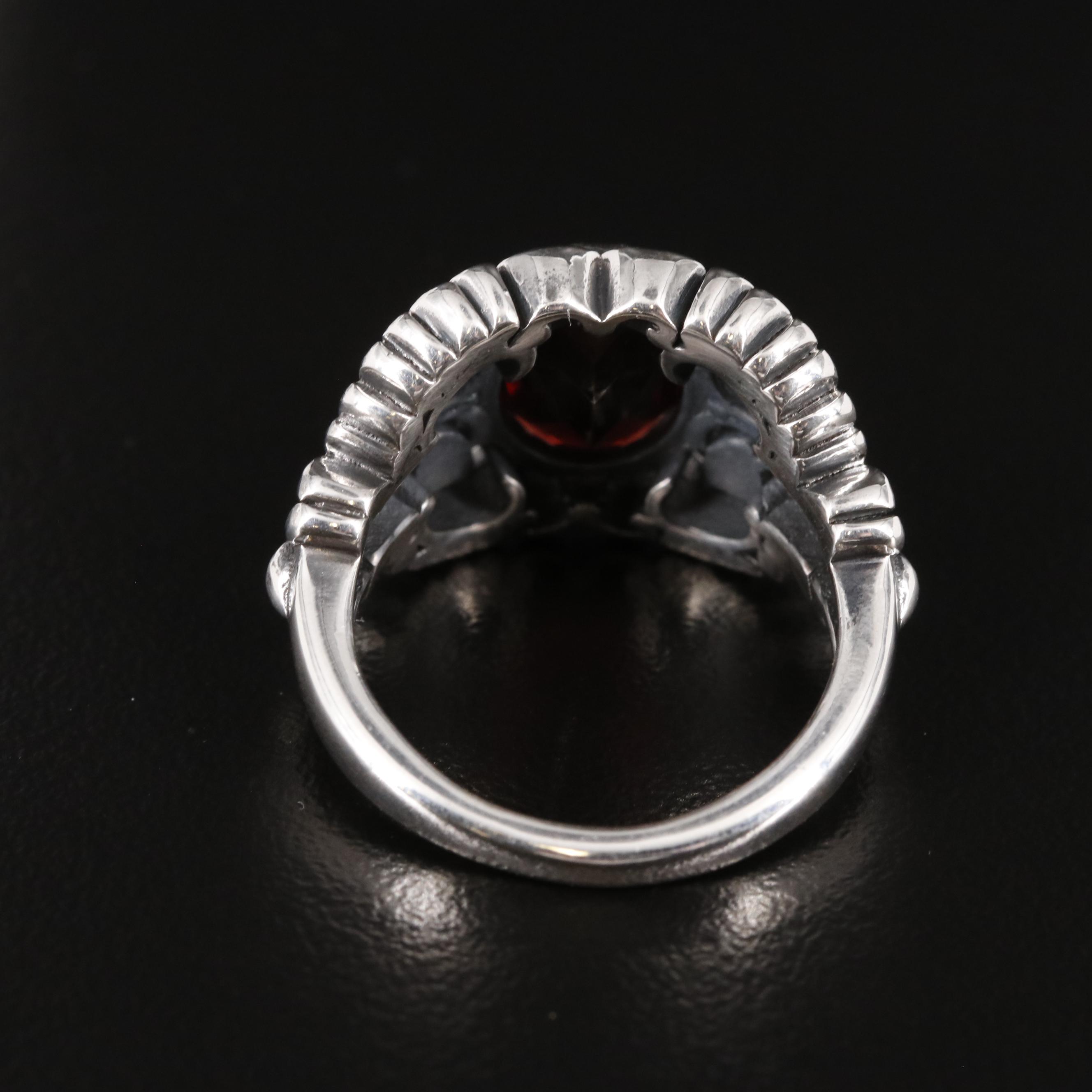 Sterling Garnet Ring
