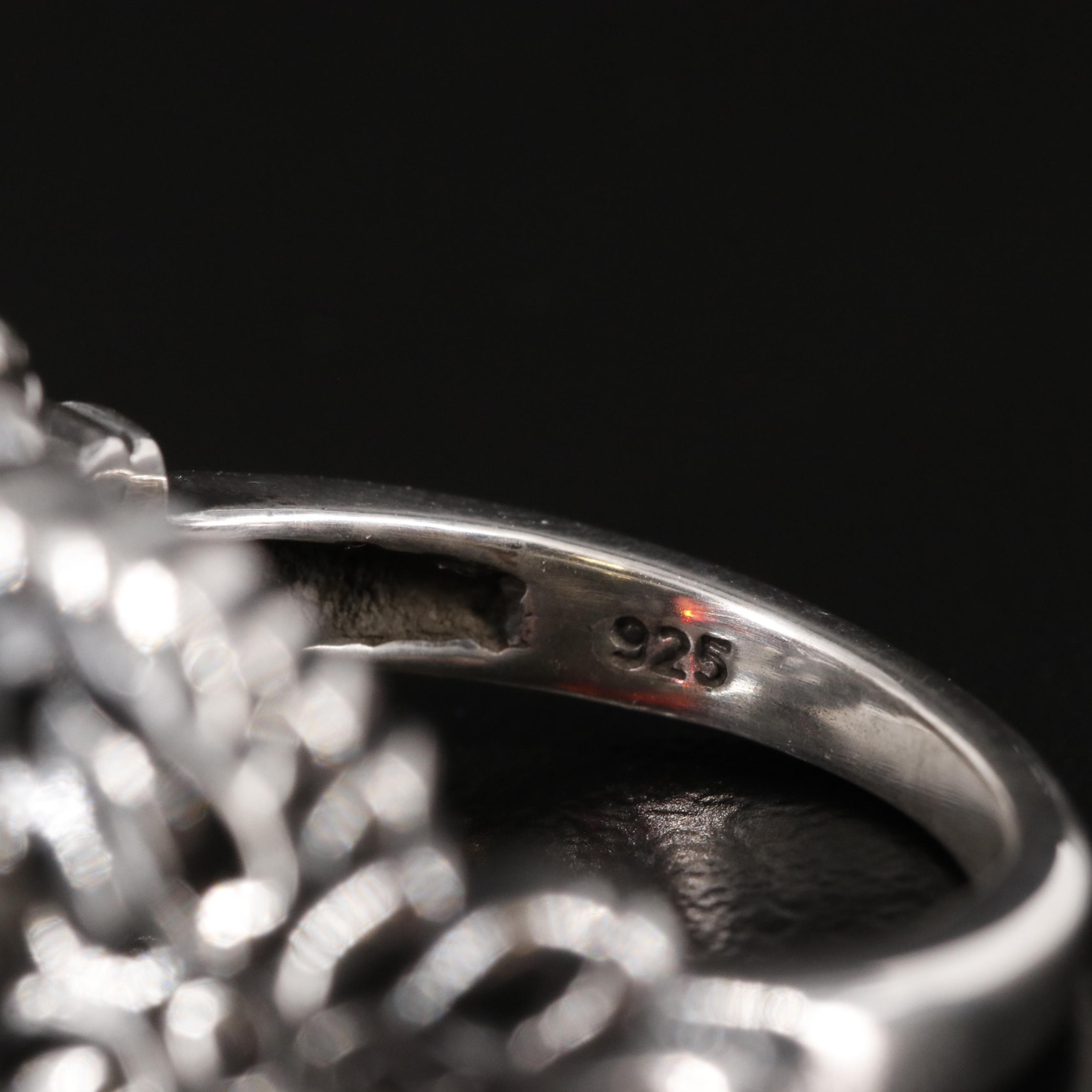 Sterling Garnet Ring