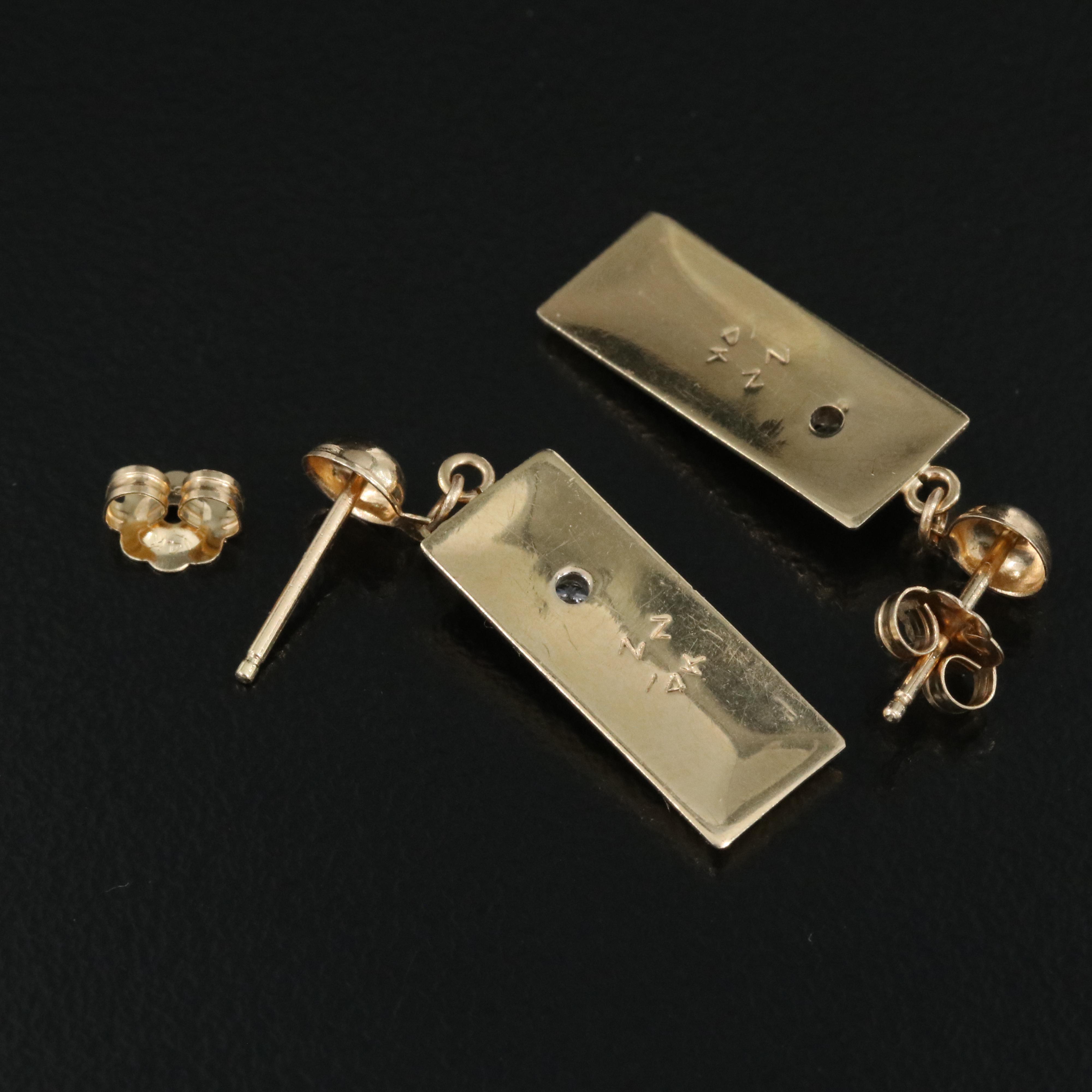 14K 0.10 CTW Diamond Earrings