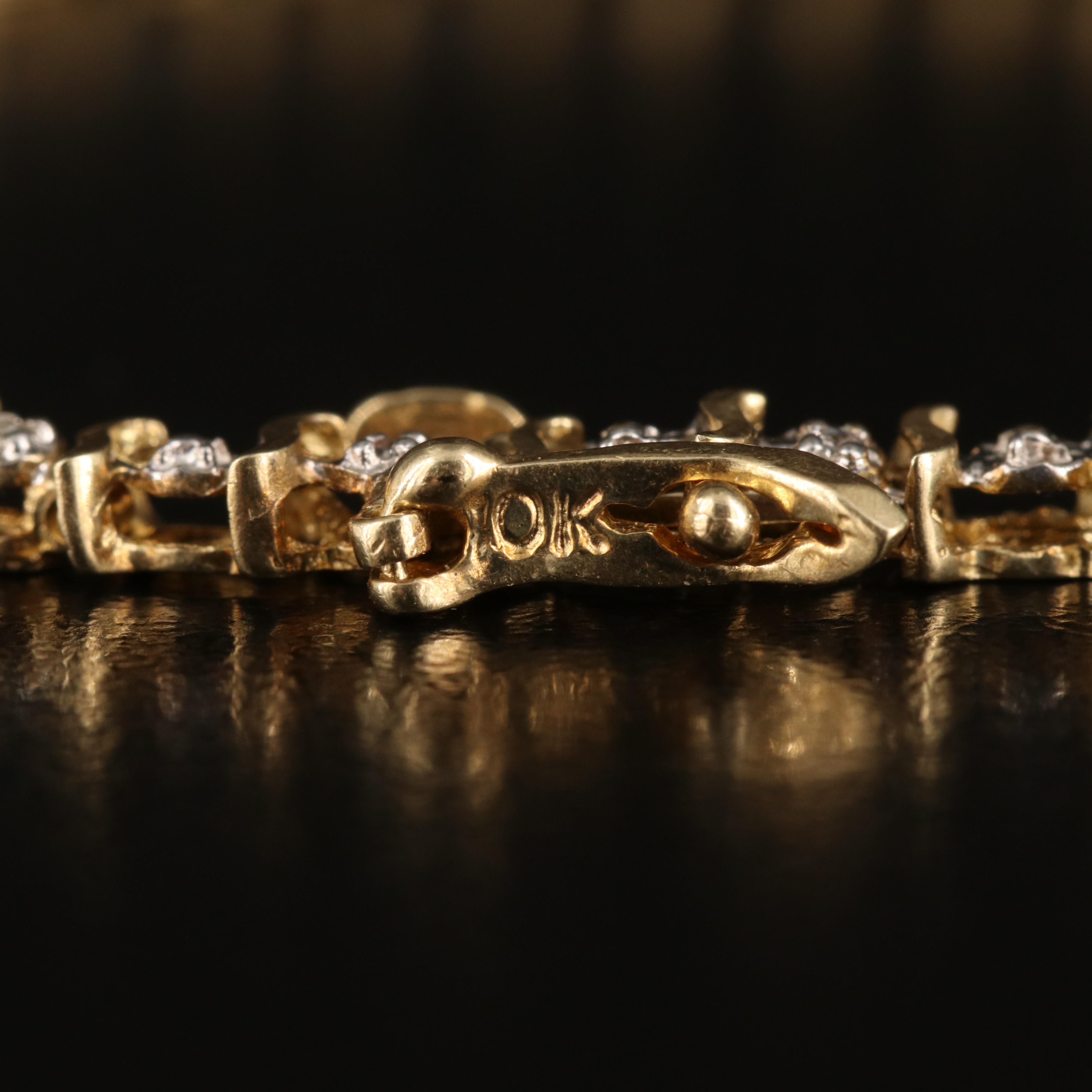 10K 0.12 CTW Diamond Bracelet