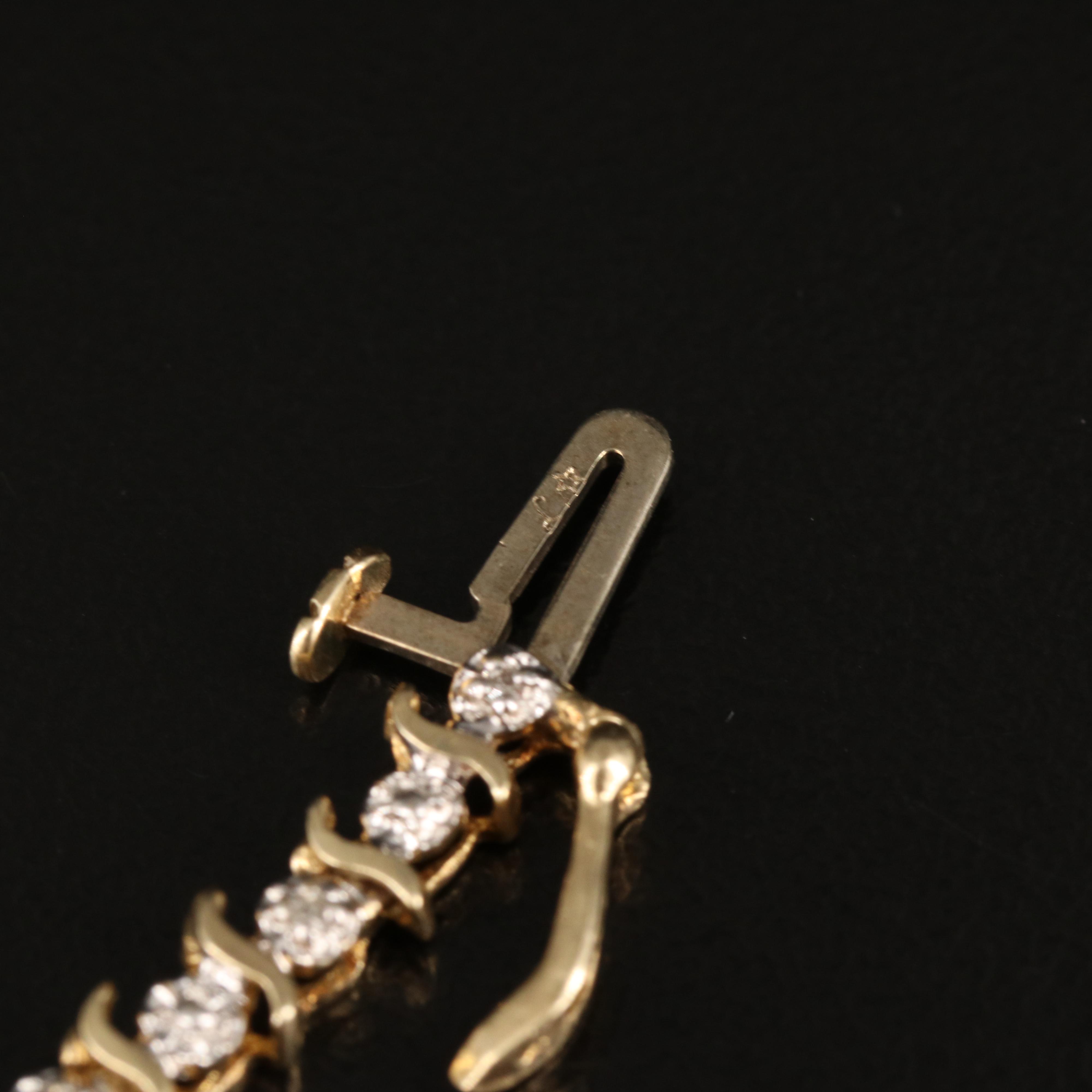 10K 0.12 CTW Diamond Bracelet
