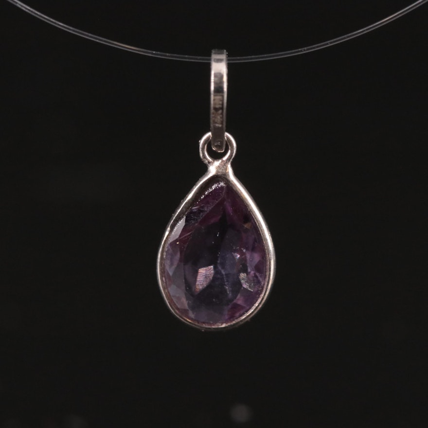 14K Amethyst Pendant