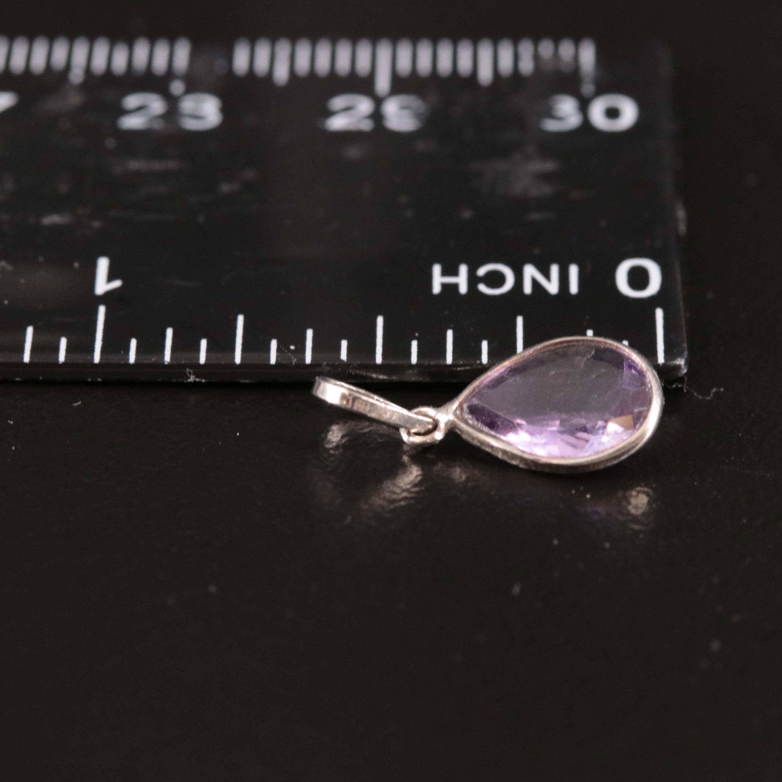 14K Amethyst Pendant