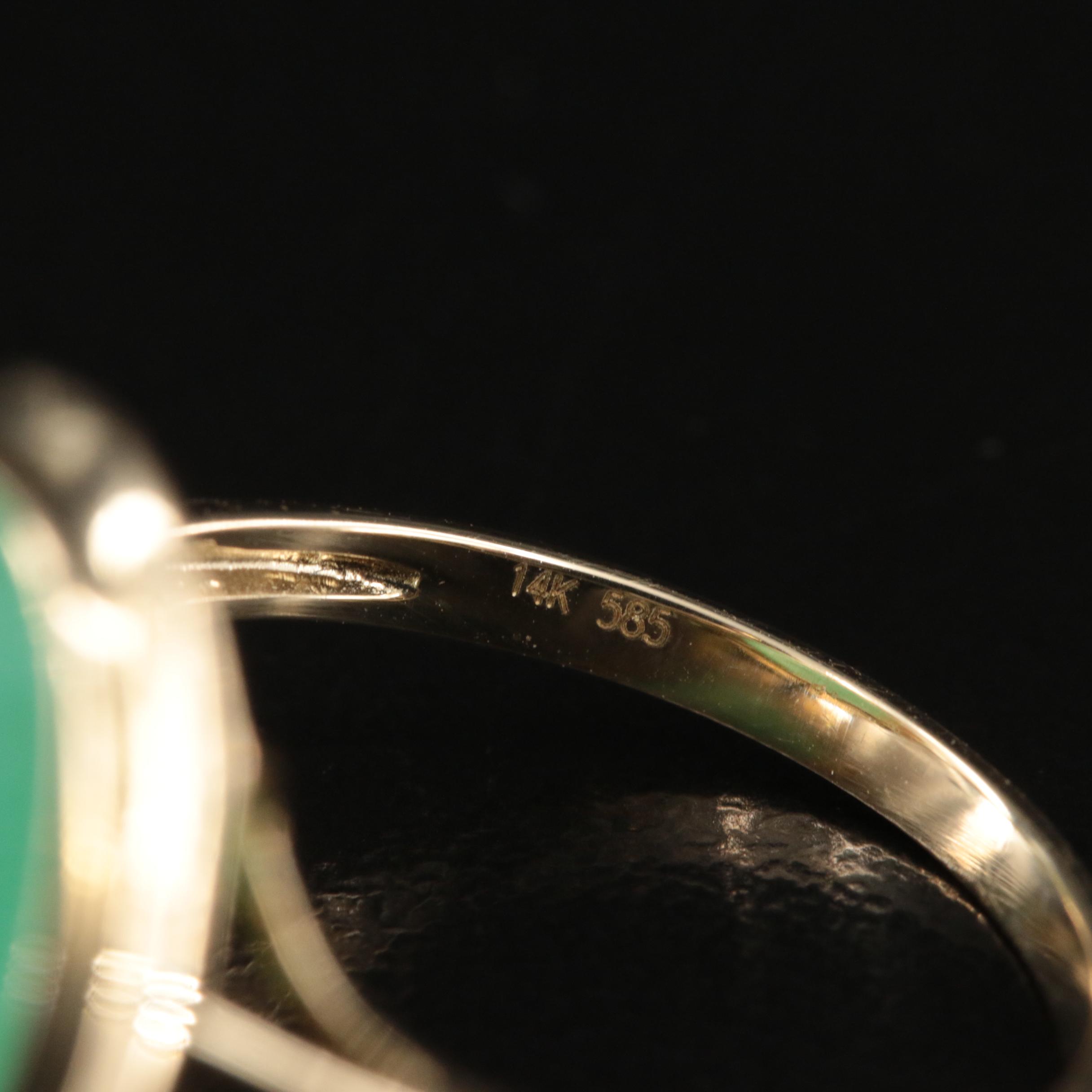 14K Jadeite Earrings, Ring and Pendant