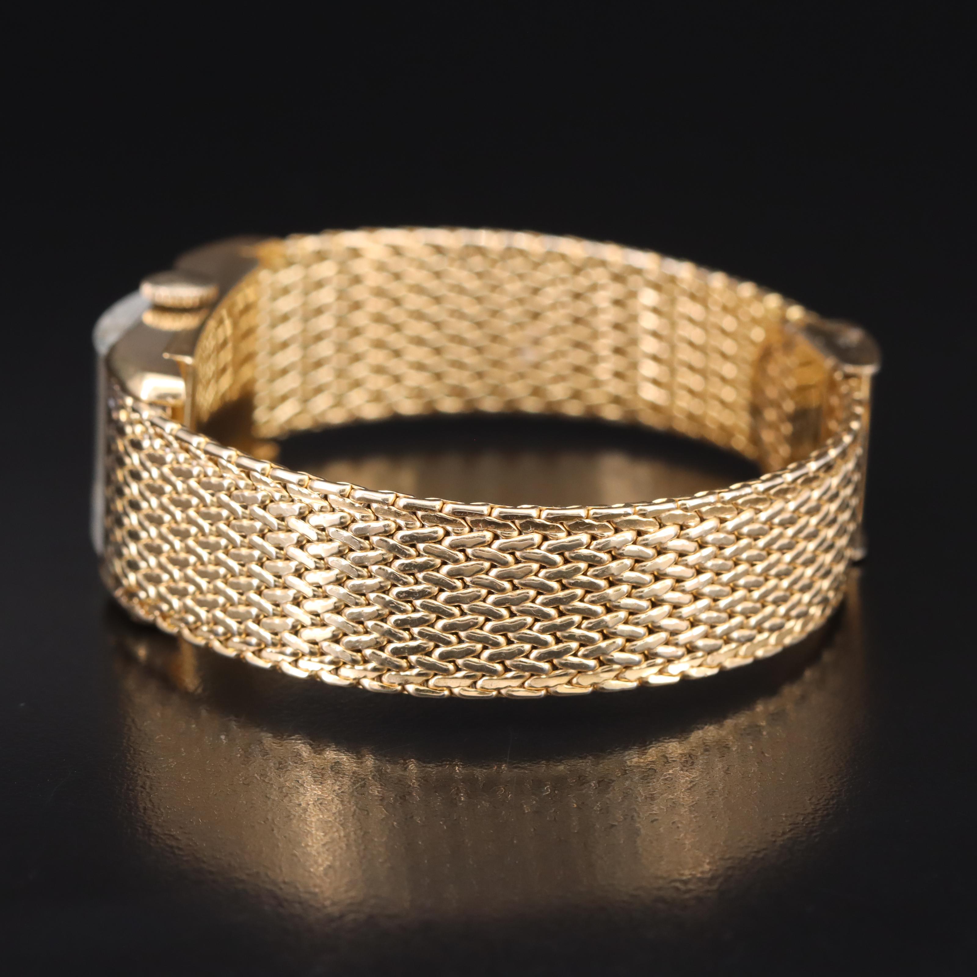 14K Jaeger LeCoultre Tank Shape Watch