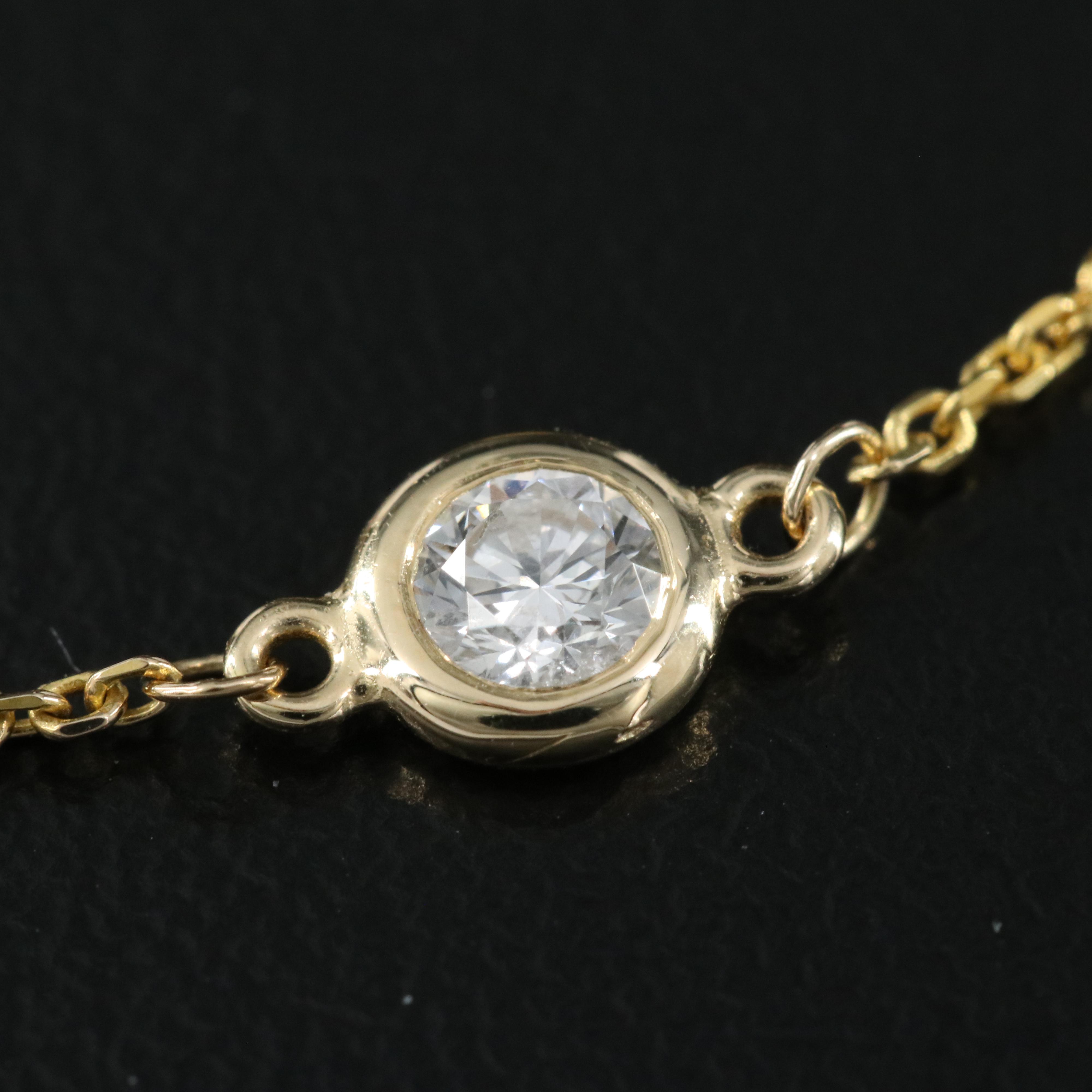 EFFY 14K 0.16 CTW Diamond Bolo Bracelet