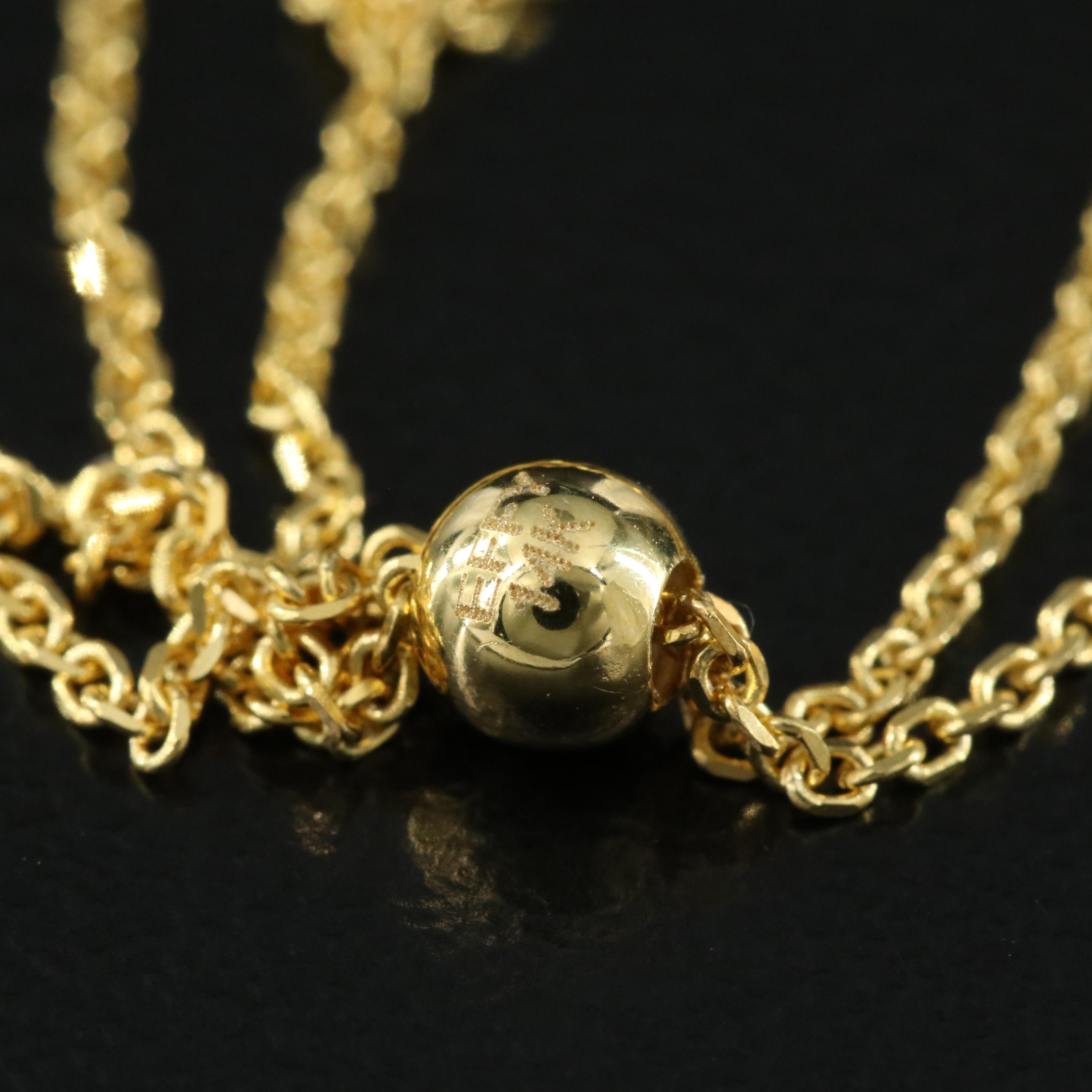 EFFY 14K 0.16 CTW Diamond Bolo Bracelet