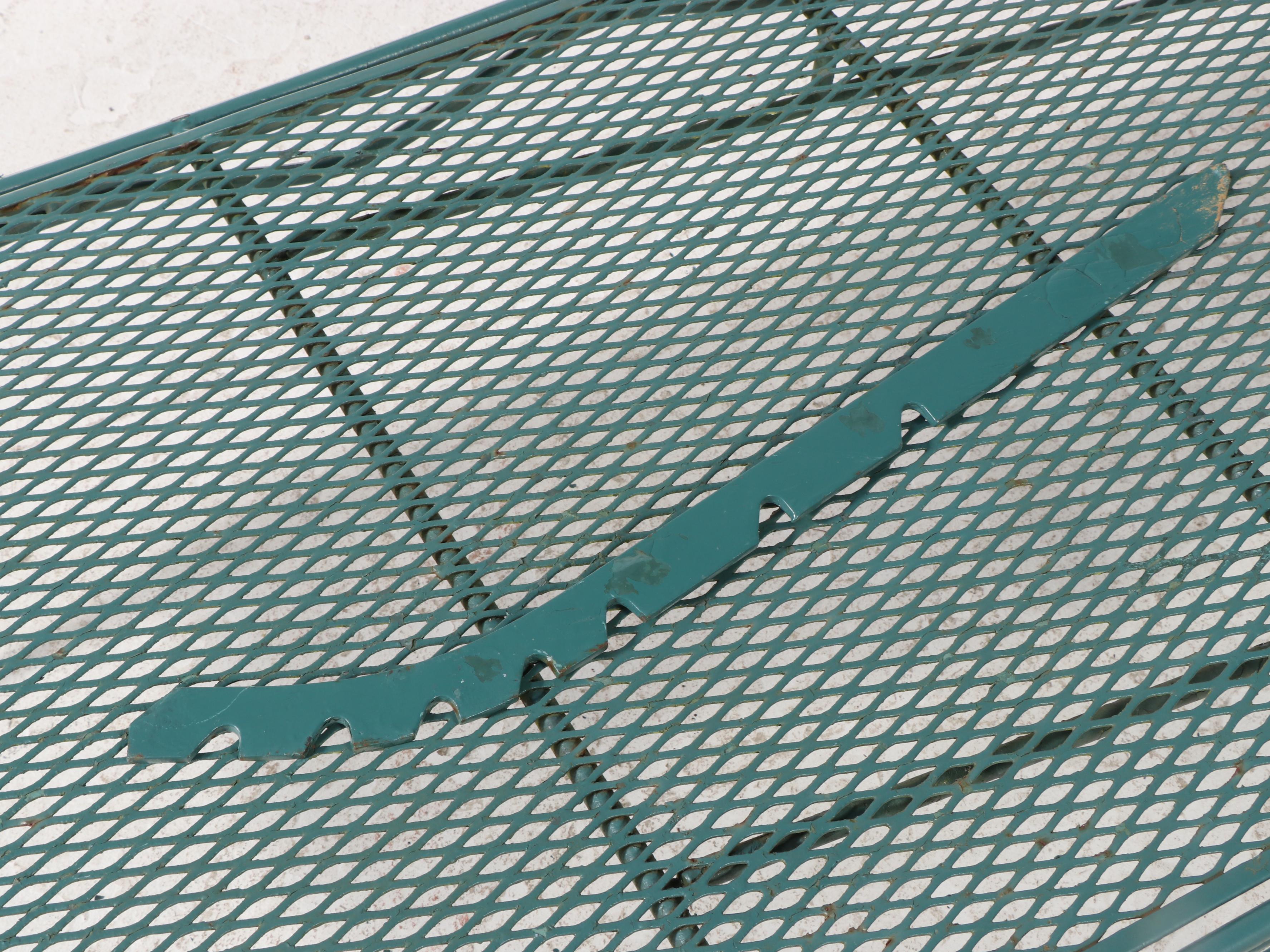 Woodard Briarwood Wrought Iron Chaise Lounge and Side Tables, Mid to Late 20th C