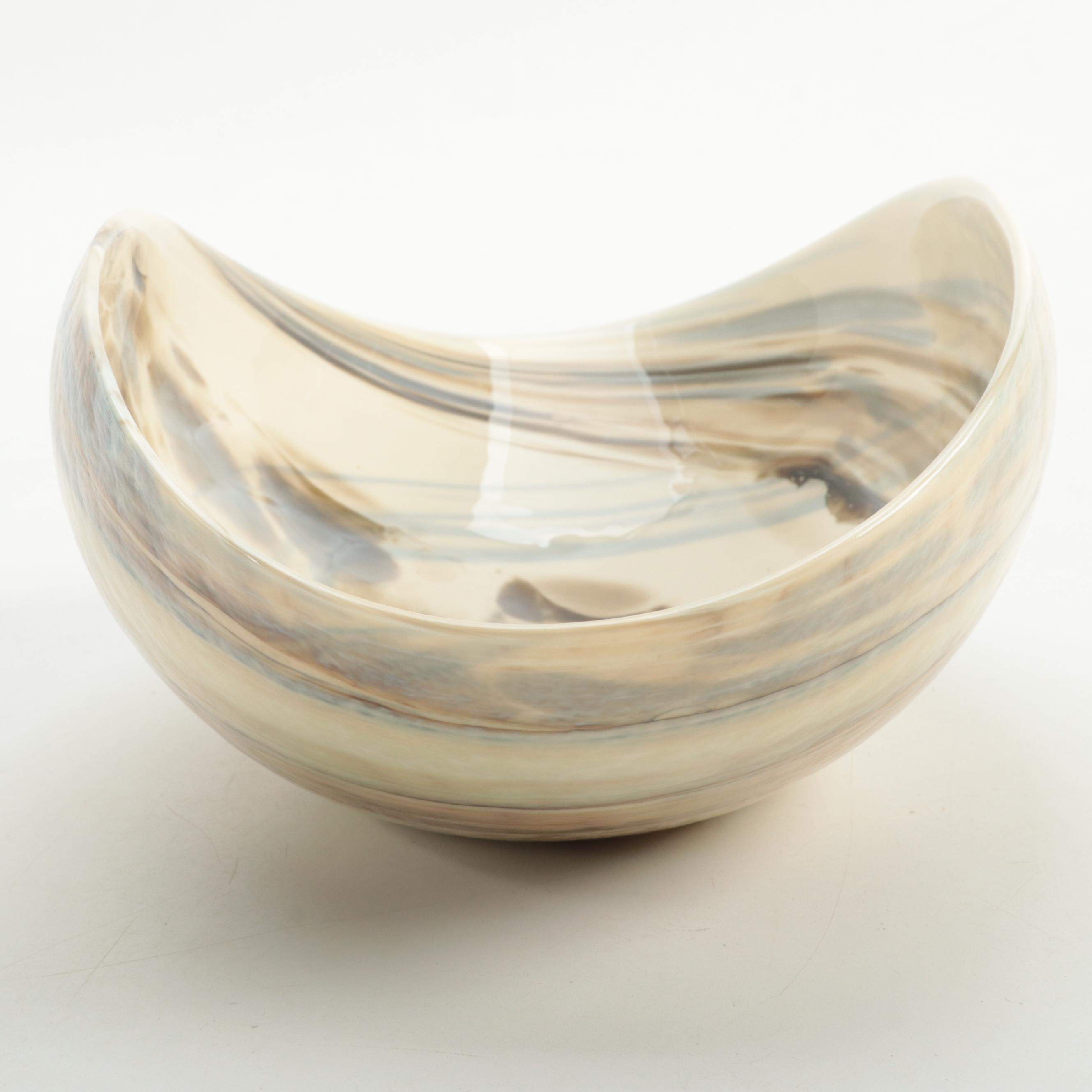 Art Glass Centerpiece Bowl