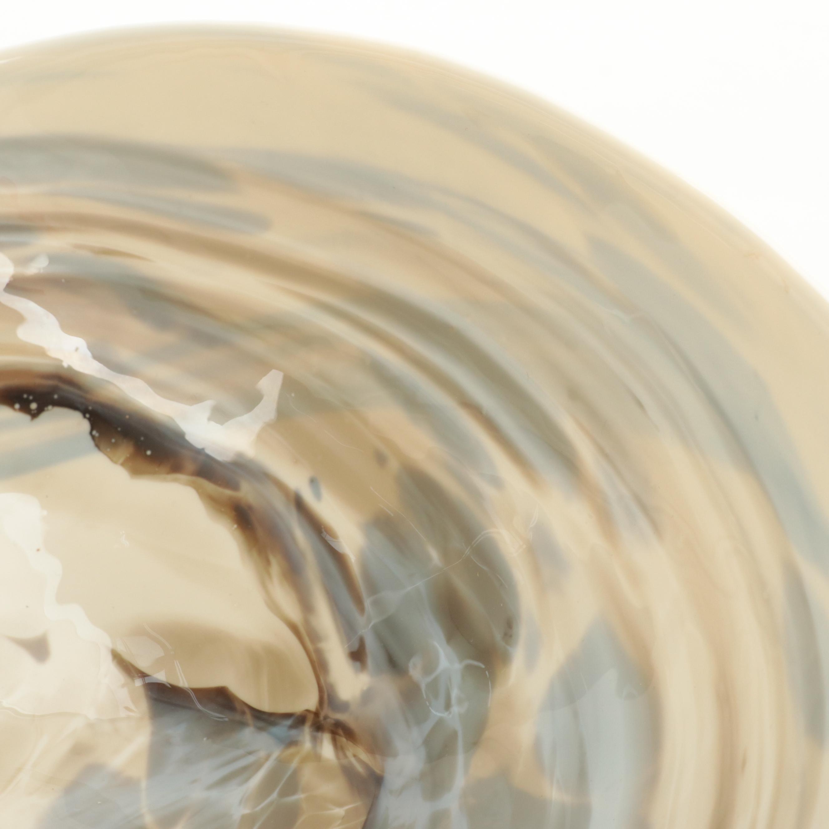 Art Glass Centerpiece Bowl