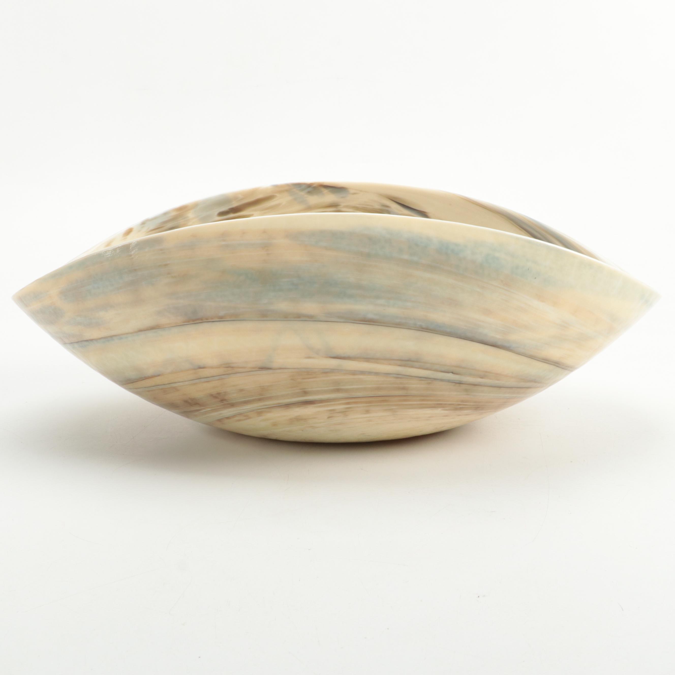 Art Glass Centerpiece Bowl