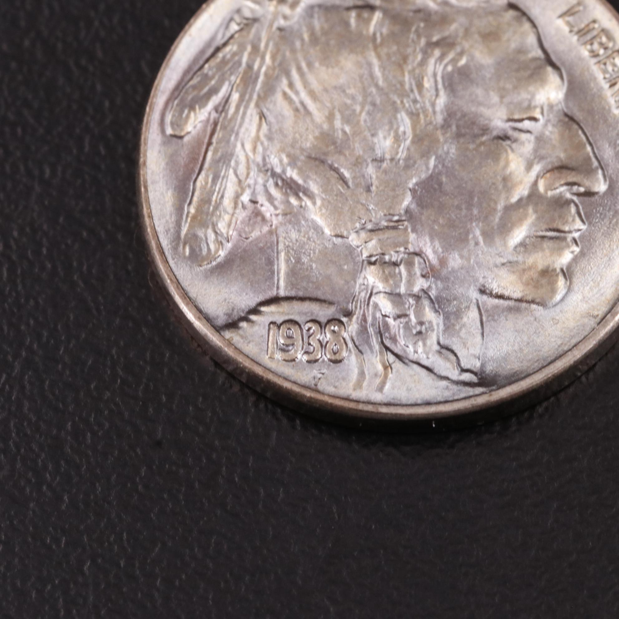 Uncirculated 1938-D Buffalo Nickel