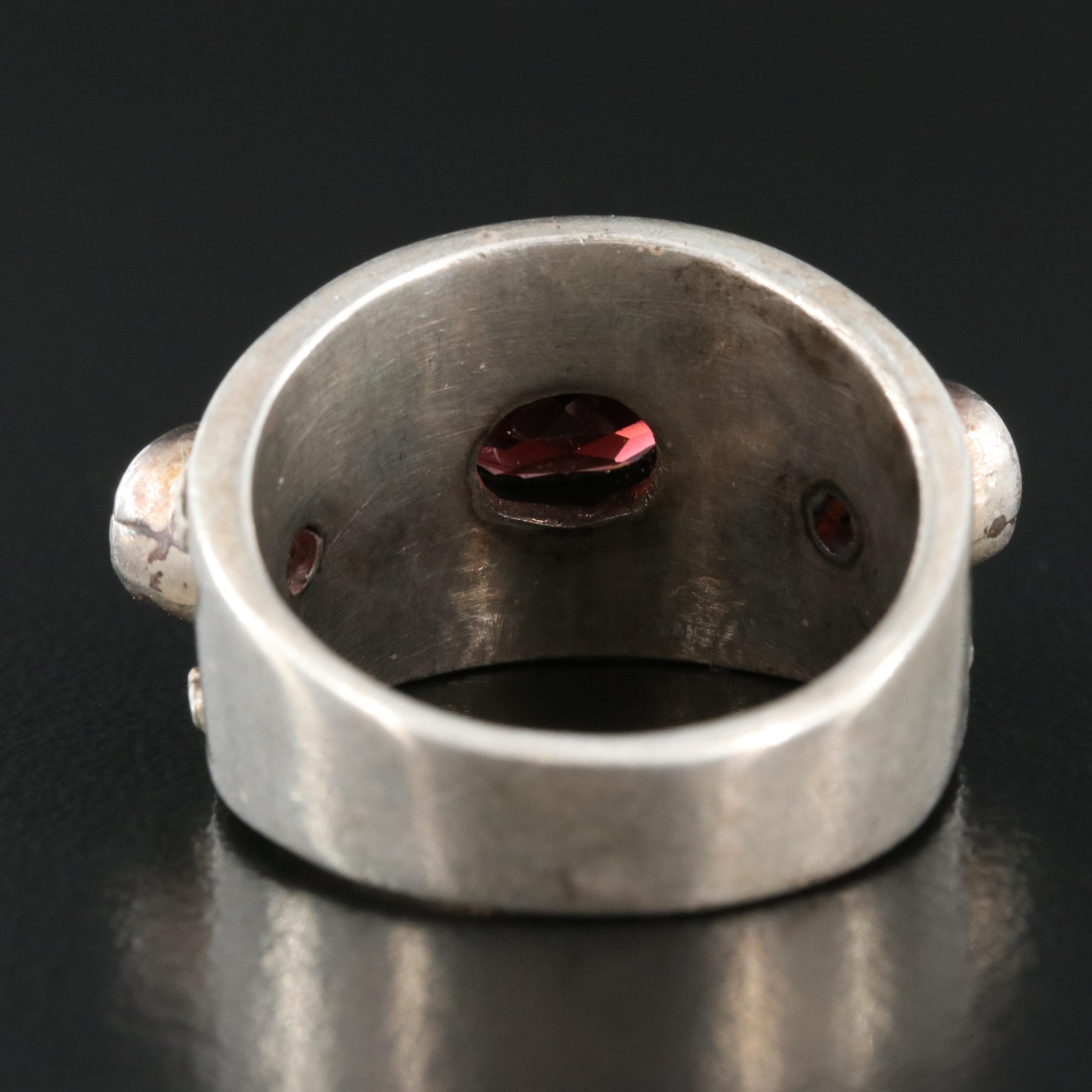 Sterling Garnet Ring