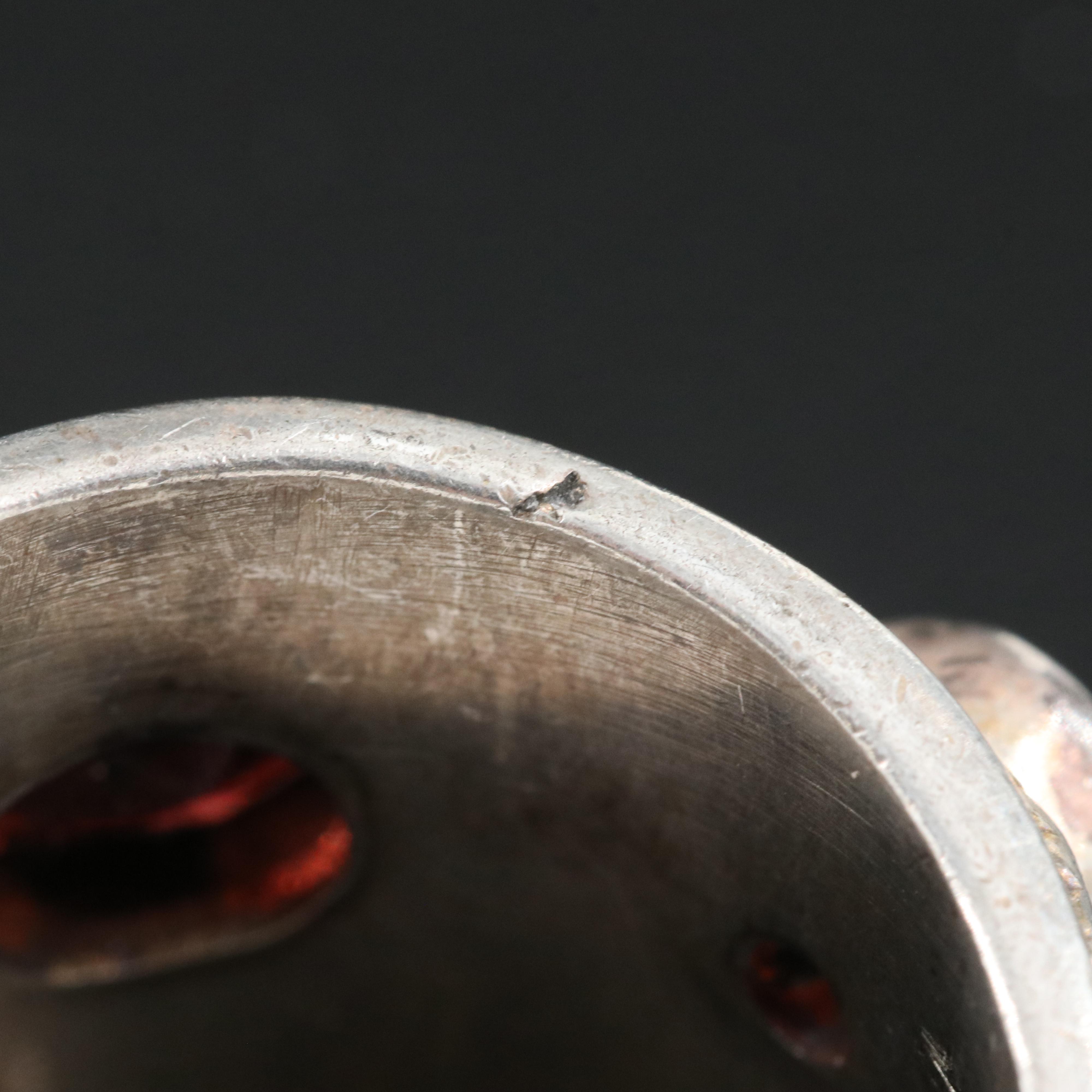 Sterling Garnet Ring