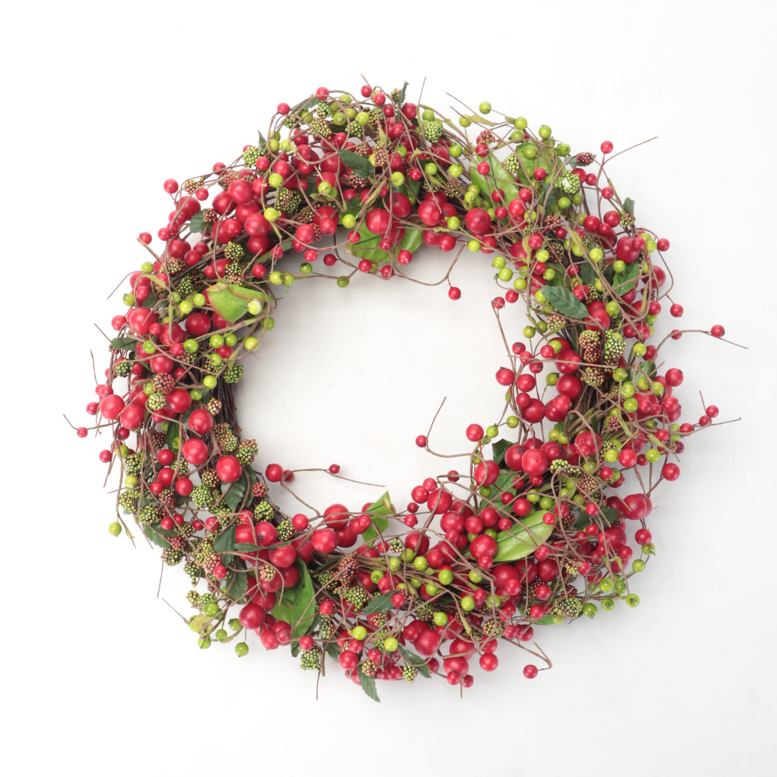 Member's Mark Santa With Berry Wreath, Cones, Glass Ornaments and More