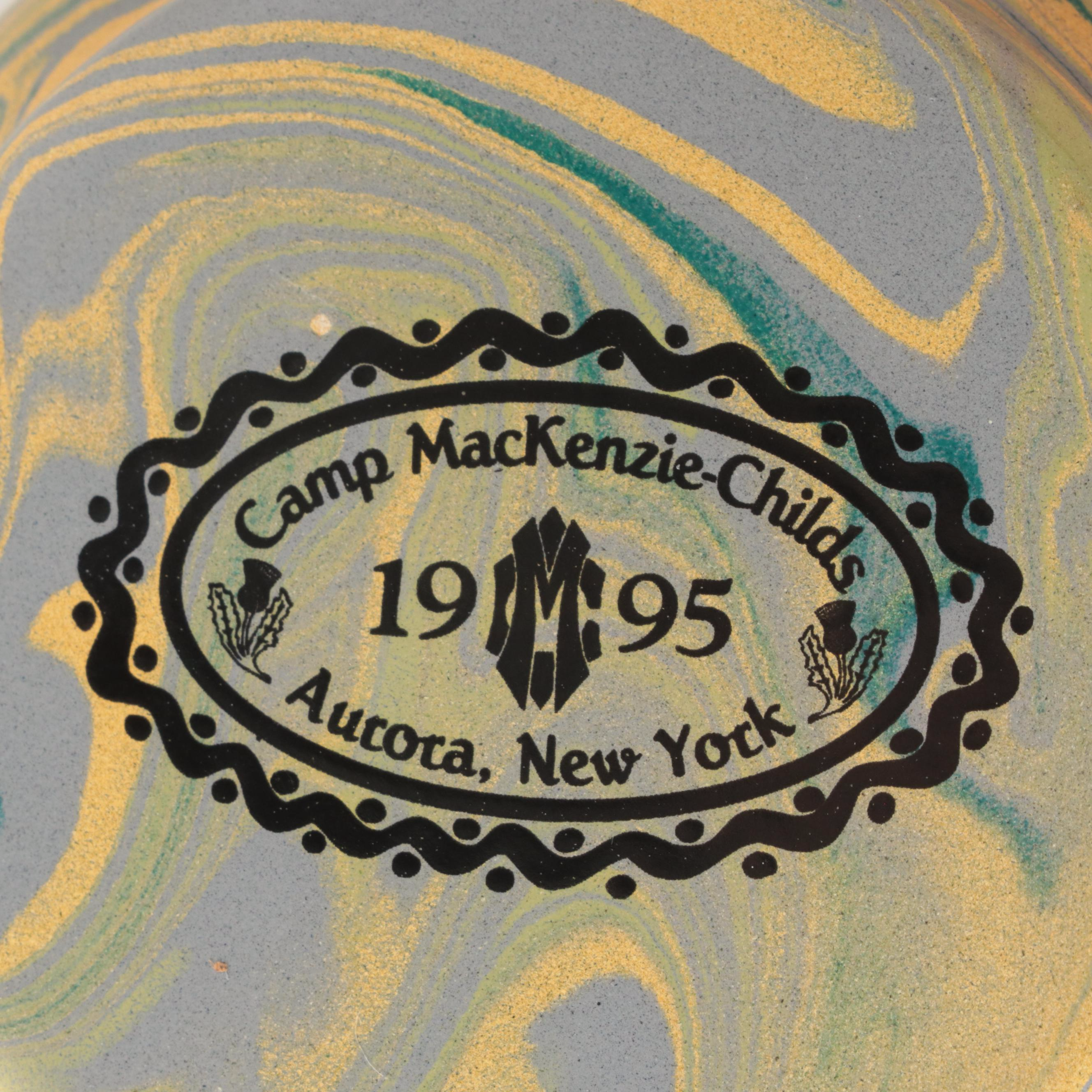 Camp Mackenzie-Childs Enamelware Mugs and "Buttercup" Canister