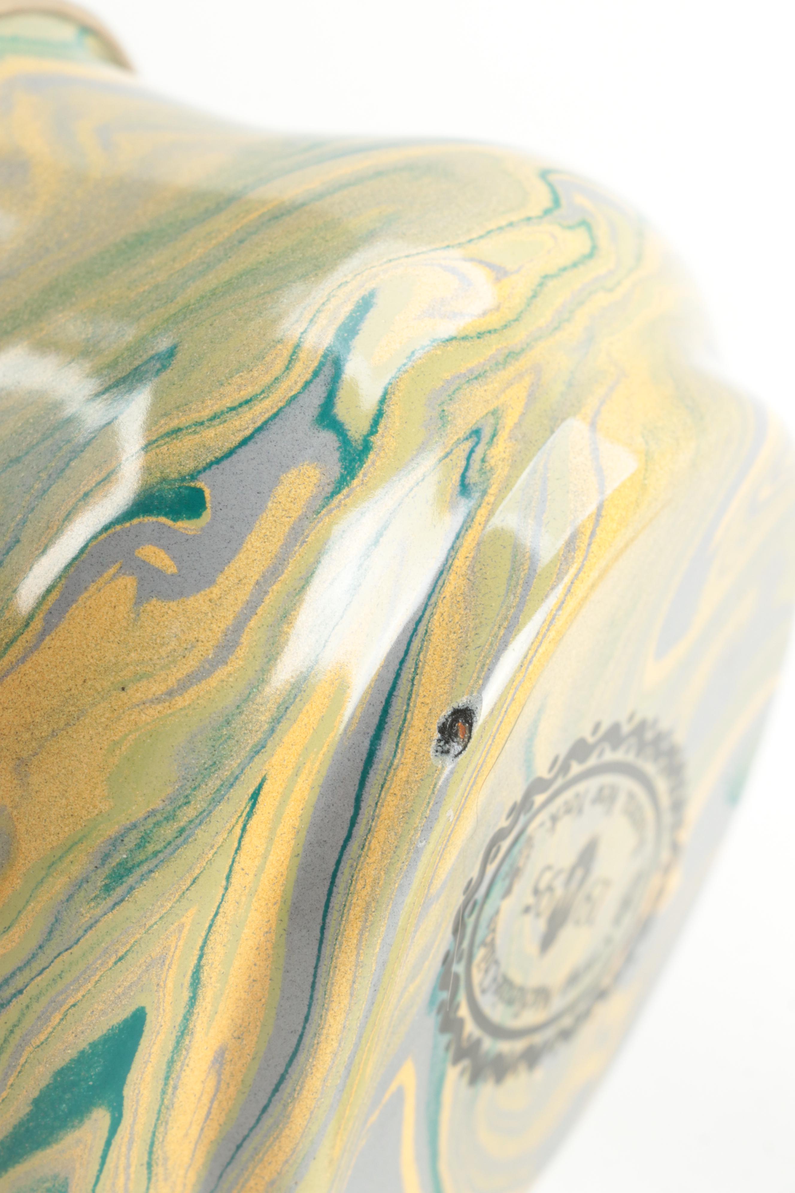 Camp Mackenzie-Childs Enamelware Mugs and "Buttercup" Canister