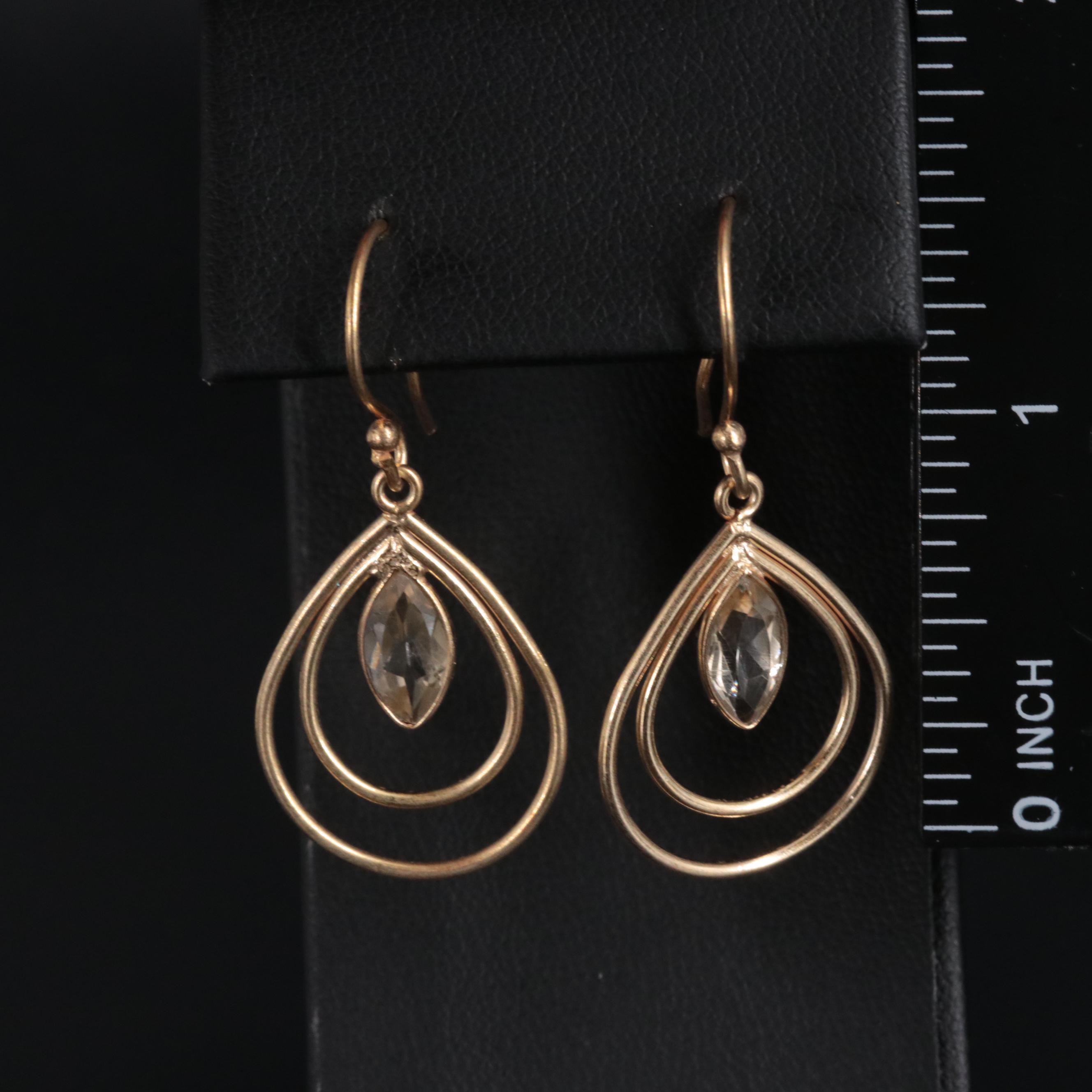 Citrine Dangle Earrings