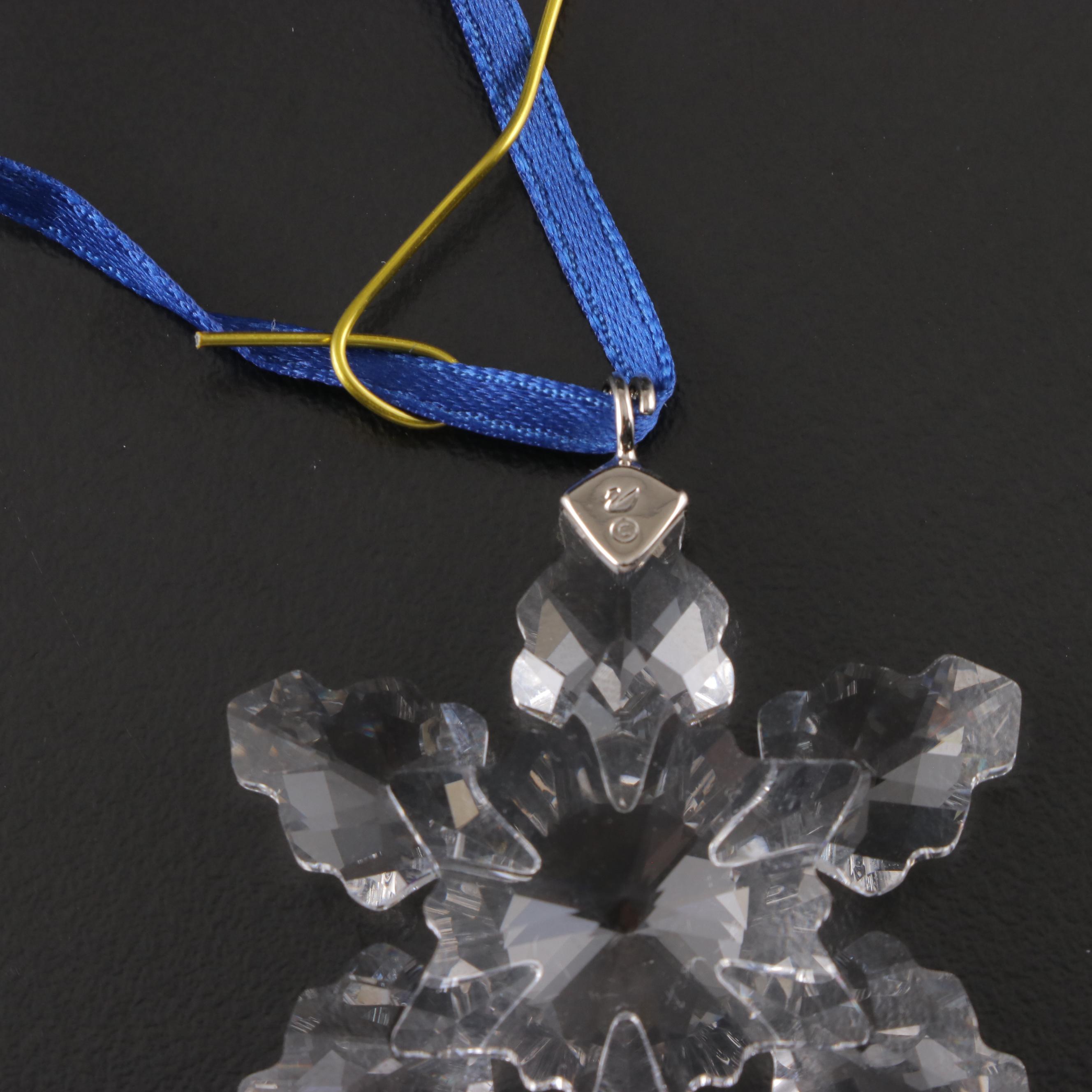 Swarovski Crystal "Little Star" and "Little Snowflake" Ornaments