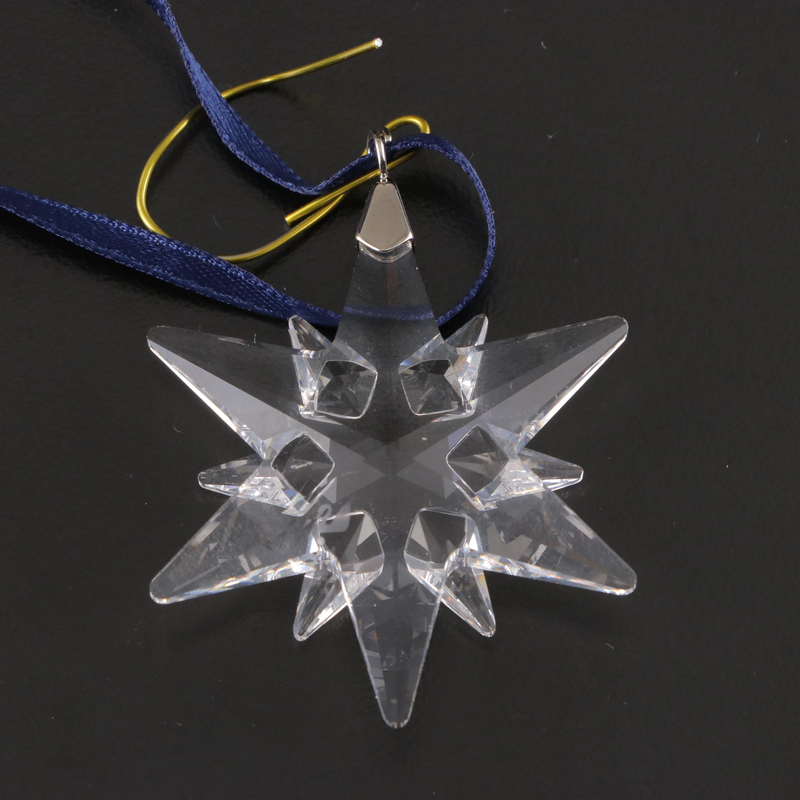 Swarovski Crystal "Little Star" and "Little Snowflake" Ornaments