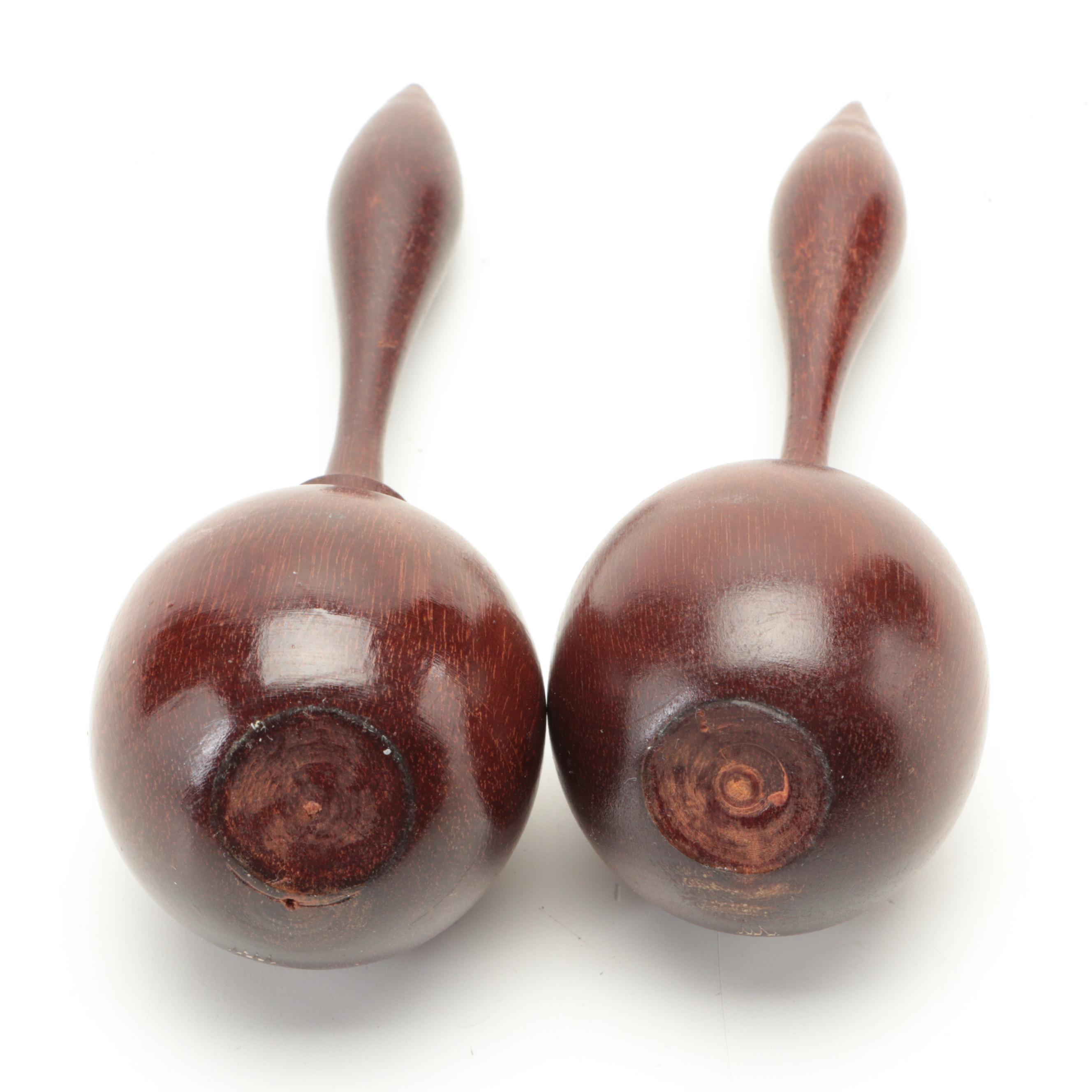 Metal Picnic Basket with Novelty Salt and Pepper Shakers, Mid-20th Century